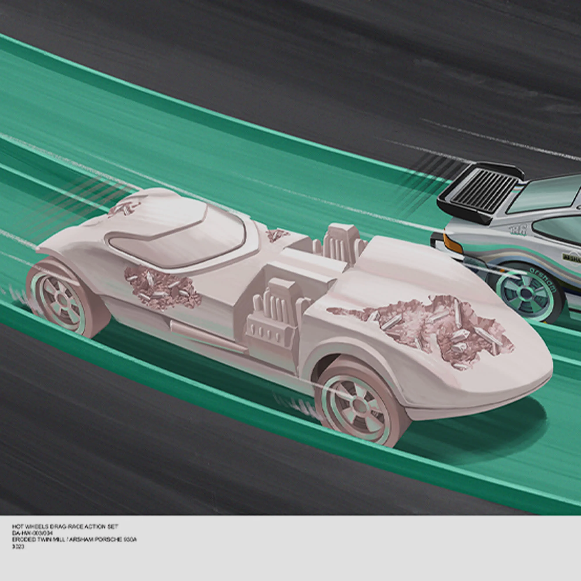 Mattel Creations Hot Wheels x Daniel Arsham Legends Archive Lap 3 Poster