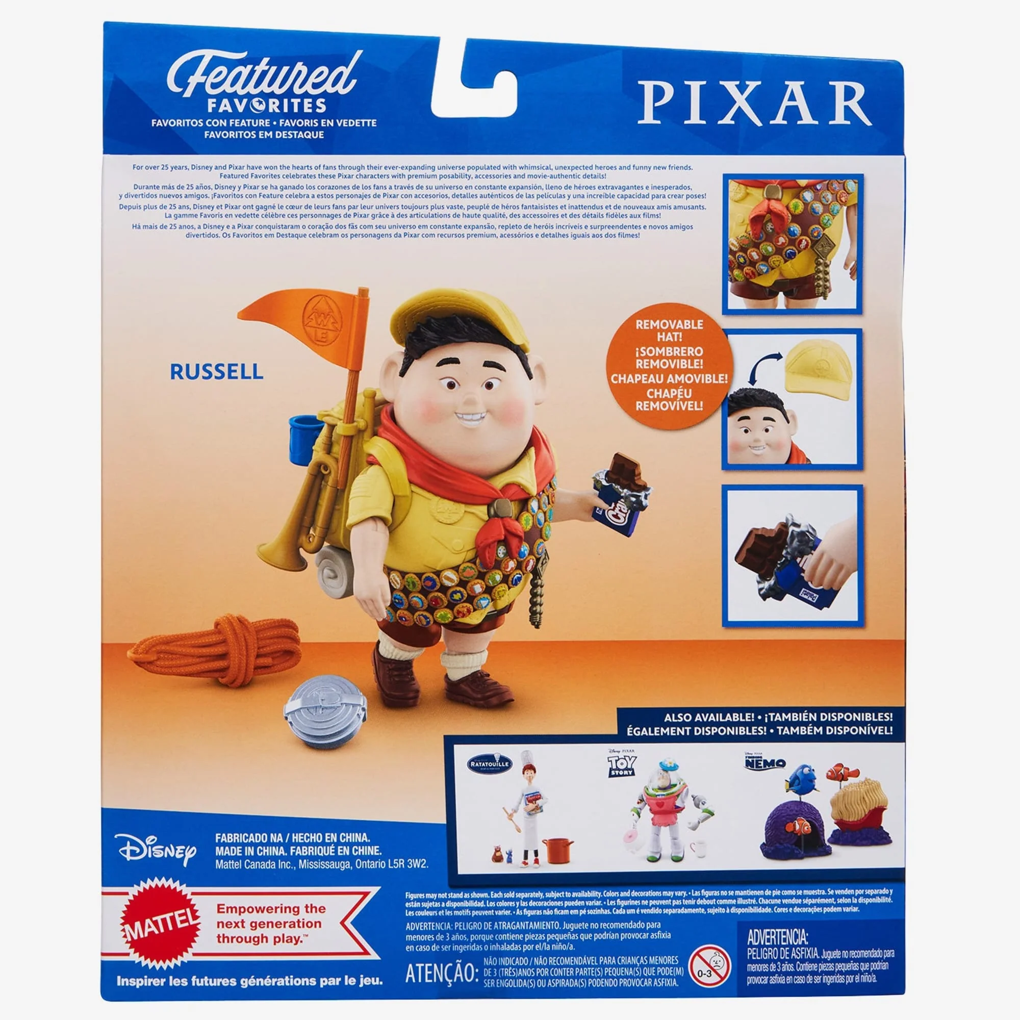 Mattel Creations Pixar Featured Favorites Russell Figure