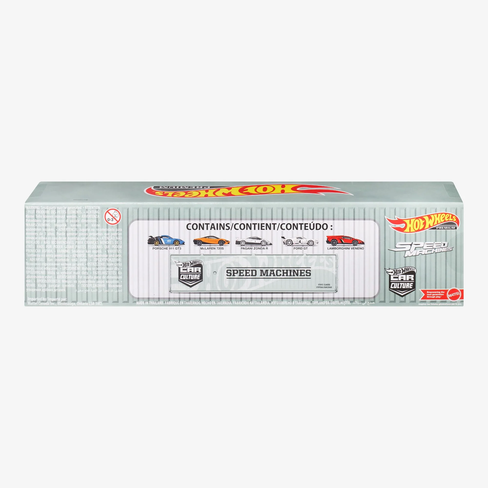 Mattel Creations Hot Wheels Premium Car Culture Speed Machines Container Set