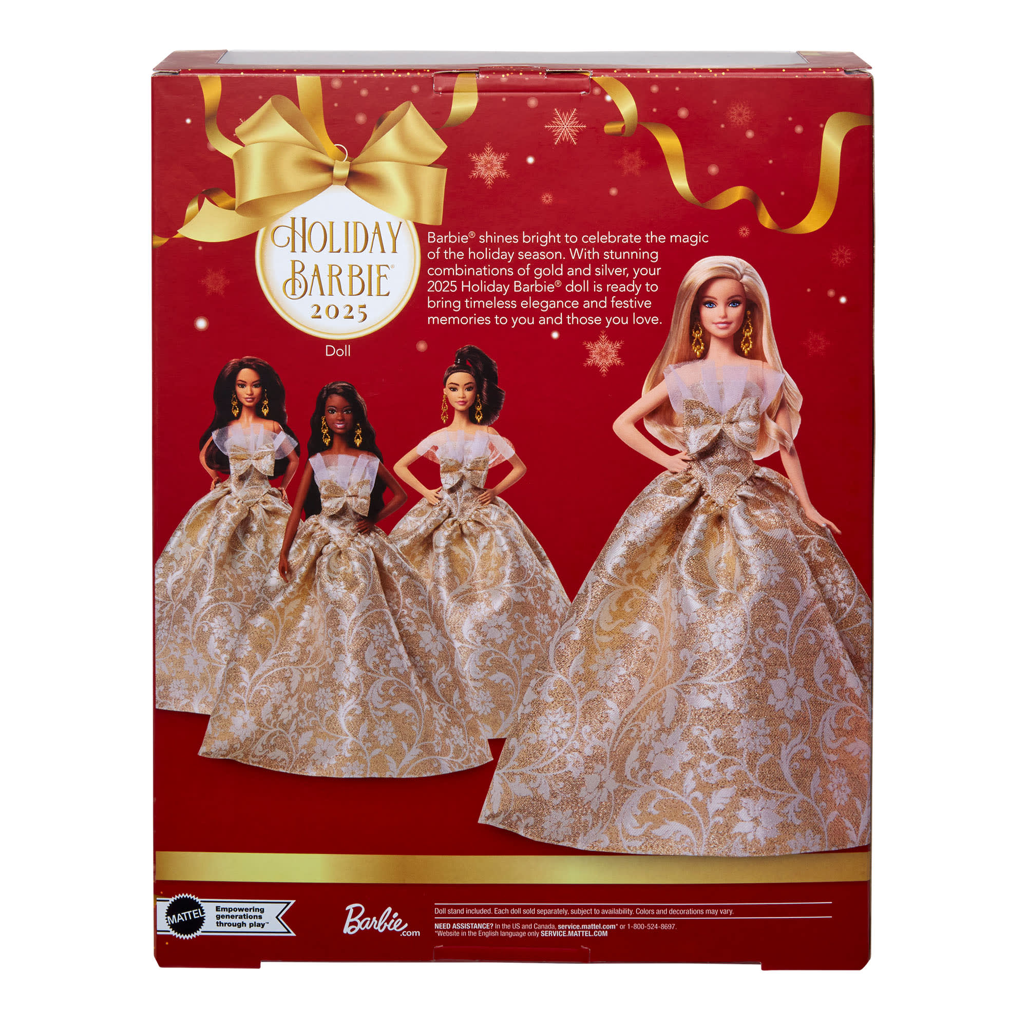 Mattel Creations 2025 Holiday Barbie Doll 5