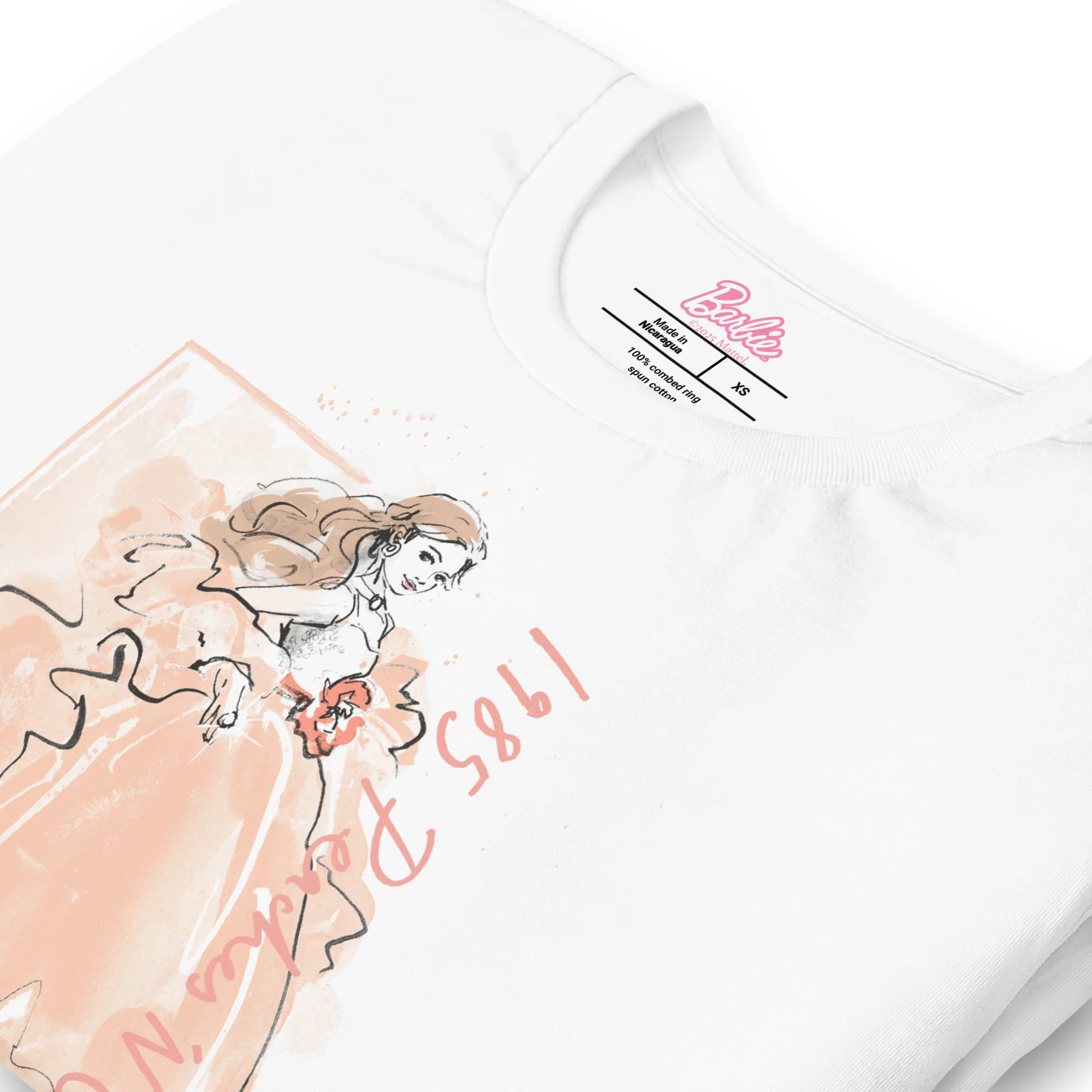 Mattel Creations Barbie Peaches 'n Cream White T-Shirt