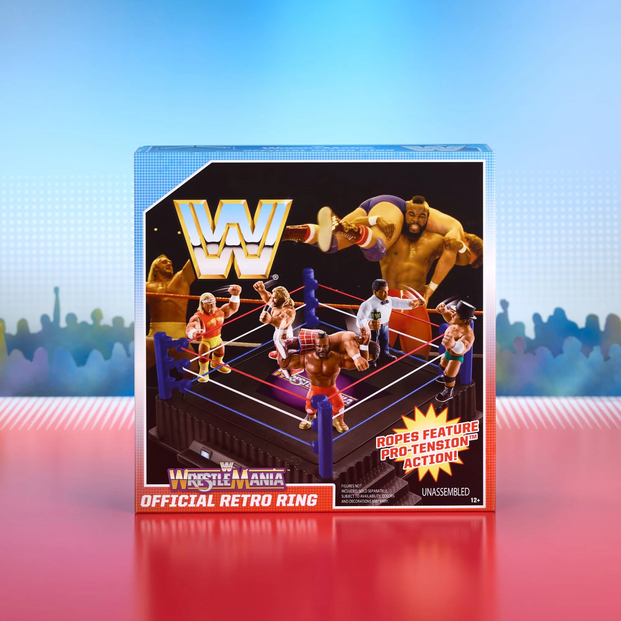 Mattel Creations WWE Retro WrestleMania Ring for Retro Action Figures