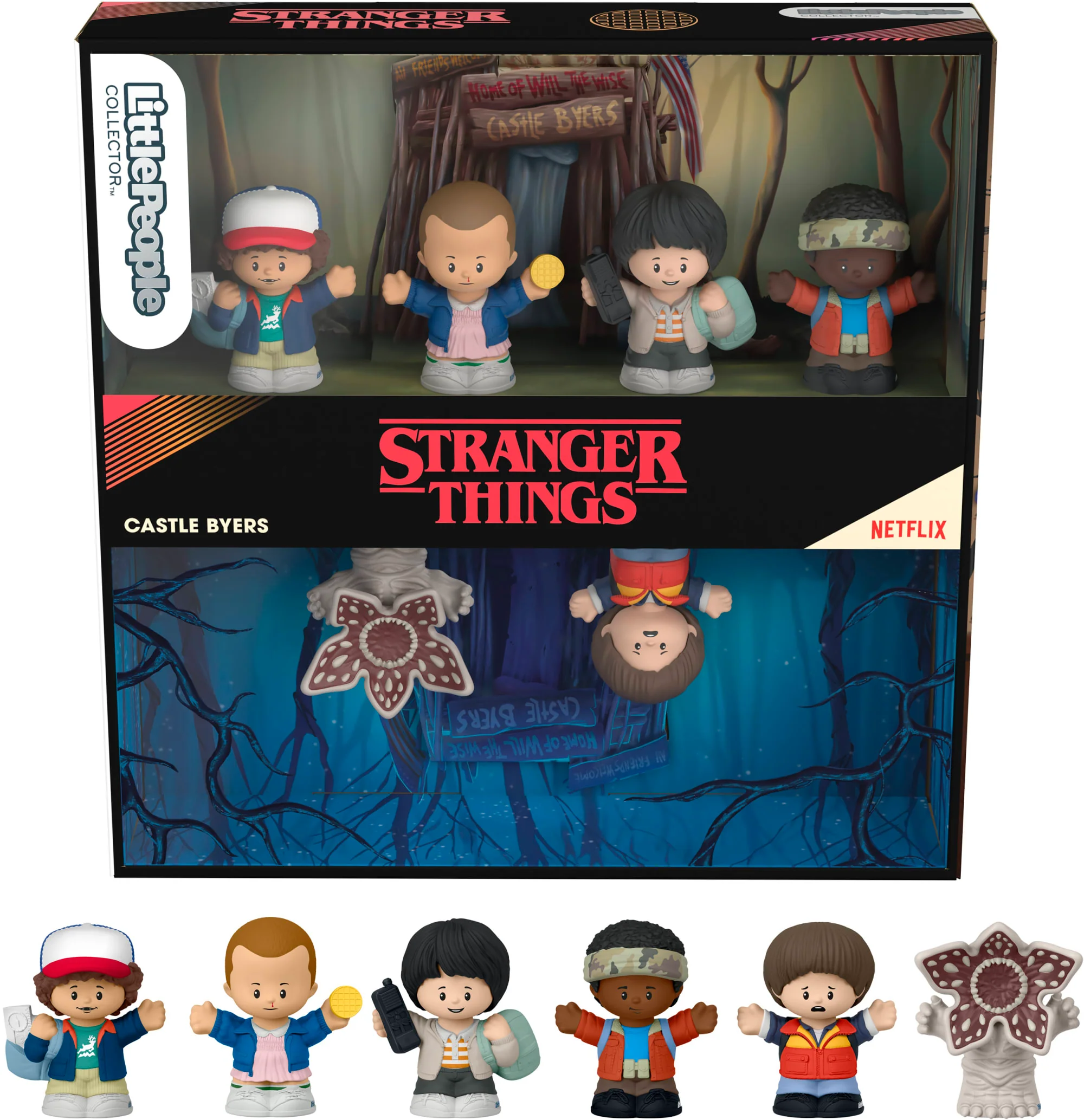 Mattel Creations Little People Collector Stranger Things Castle Byers Special Edition Set