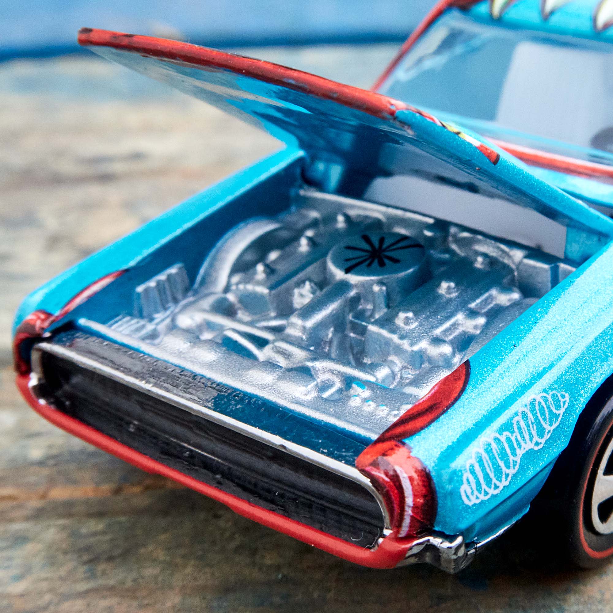Mattel Creations Hot Wheels x Kenny Scharf Signed Custom T-Bird