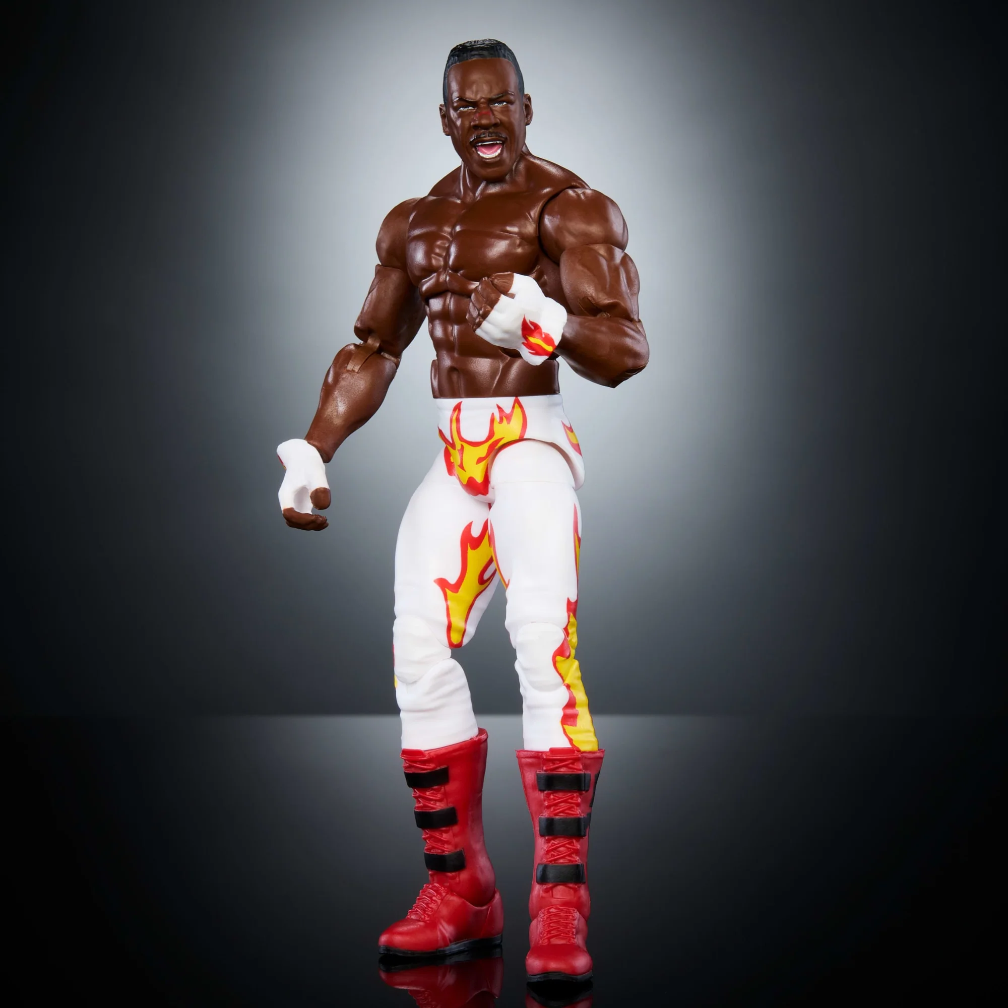 Mattel Creations WWE Elite Collection Monday Night War Booker T Action Figure & Golga Build-A-Figure Parts