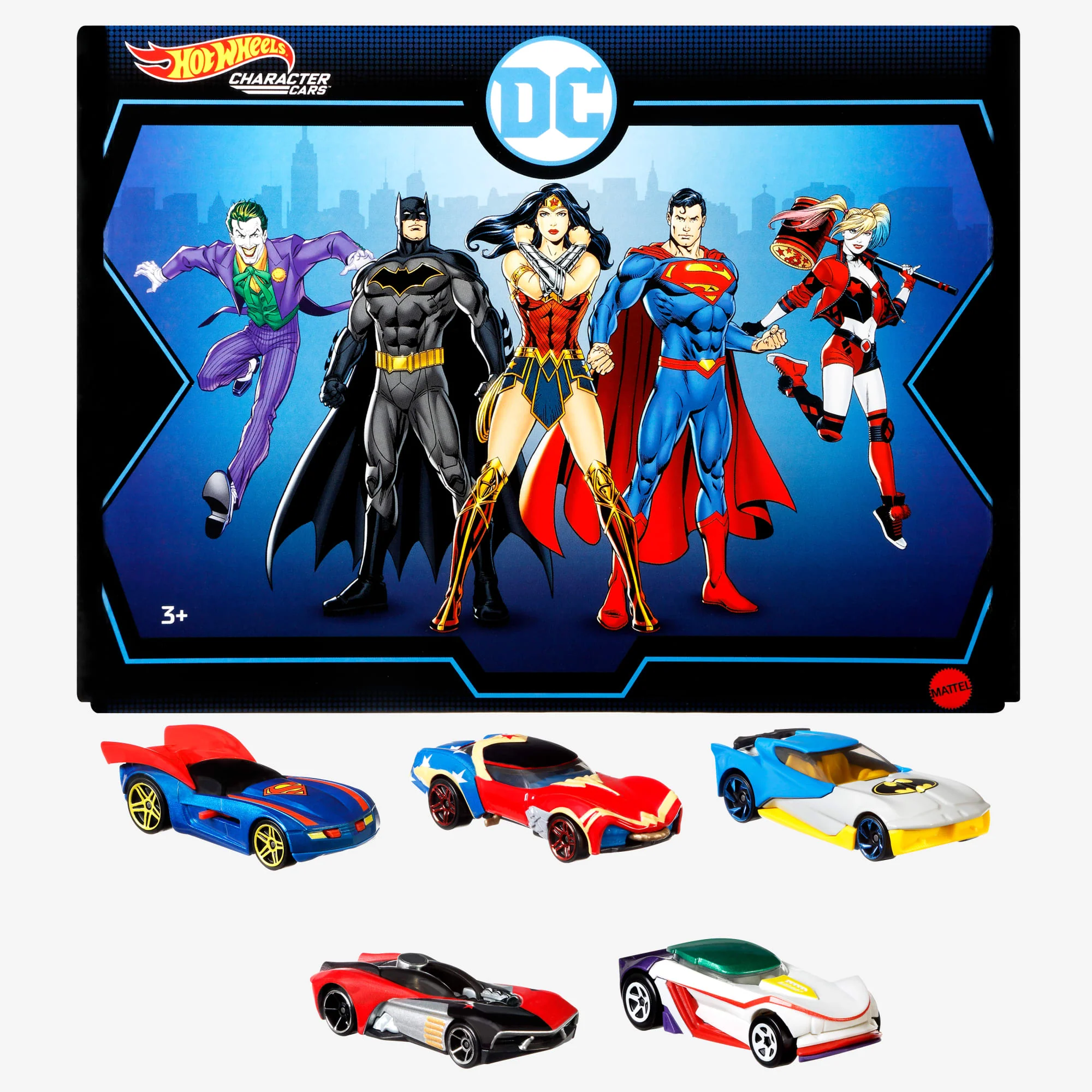 Mattel Creations Hot Wheels DC Character Car 5-Pack