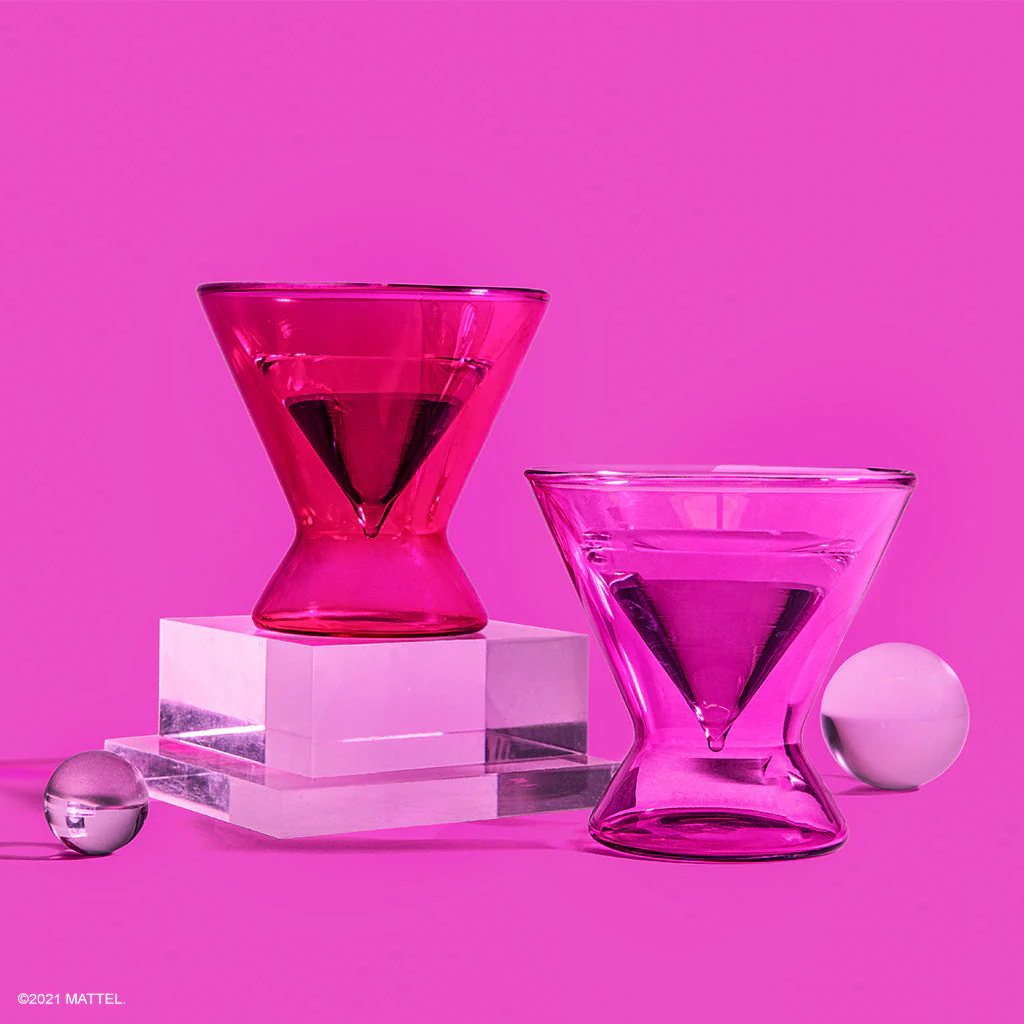 Mattel Creations Barbie™ X Dragon Glassware® Stemless Martini Glasses