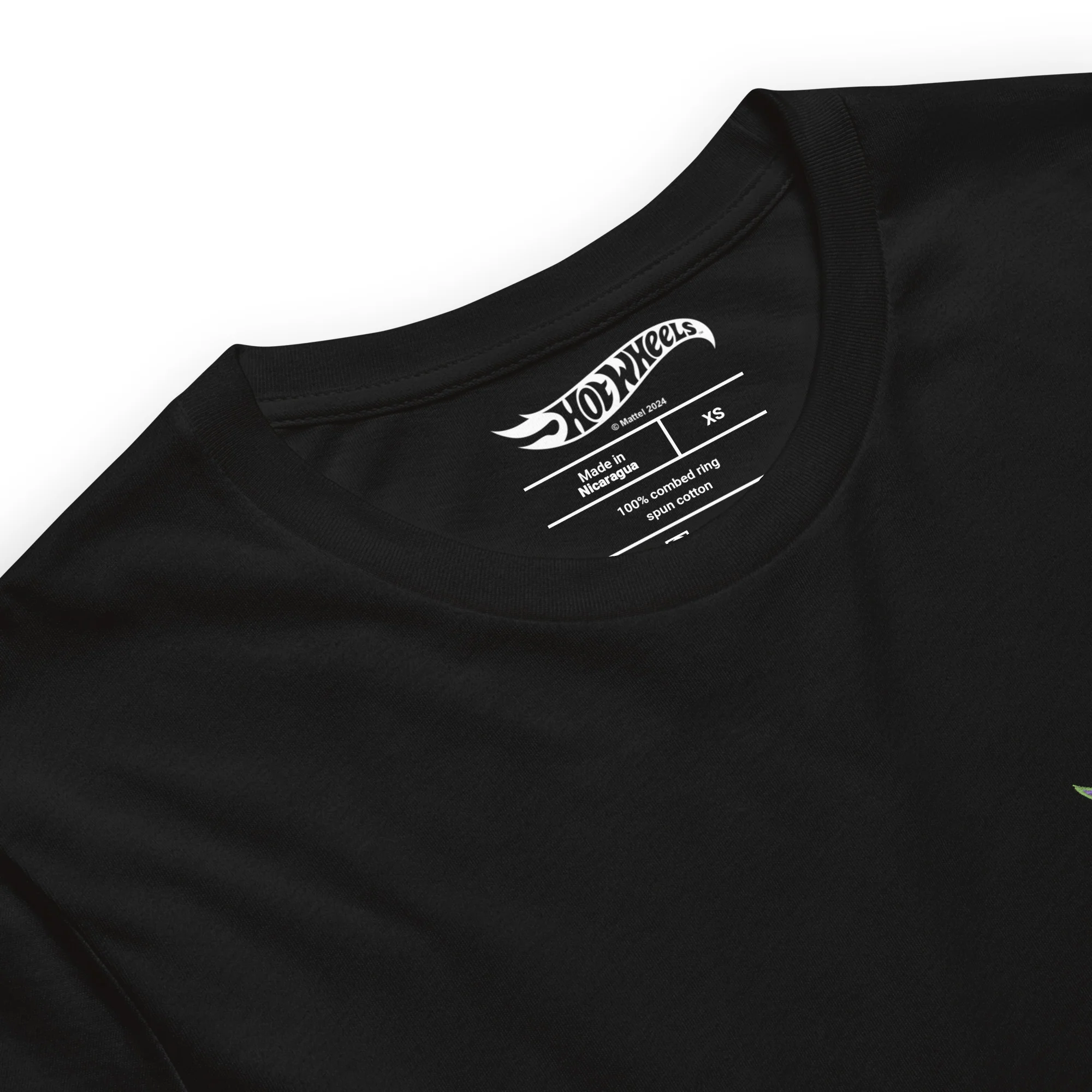 Mattel Creations Hot Wheels Spiderweb Logo Embroidered T-shirt