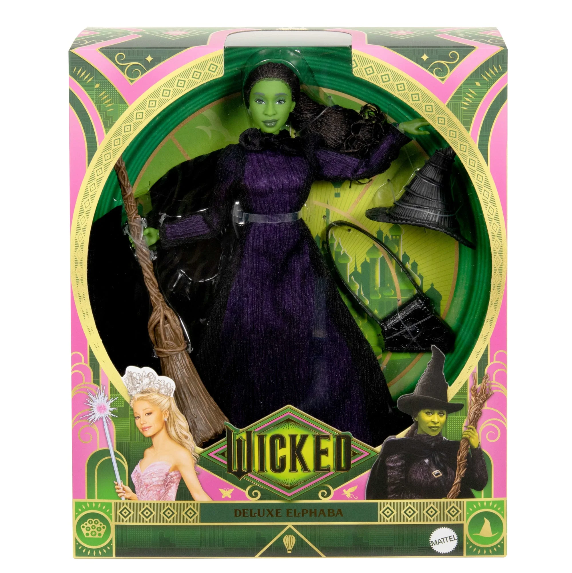 Mattel Creations Wicked Deluxe Elphaba Fashion Doll and Accessories