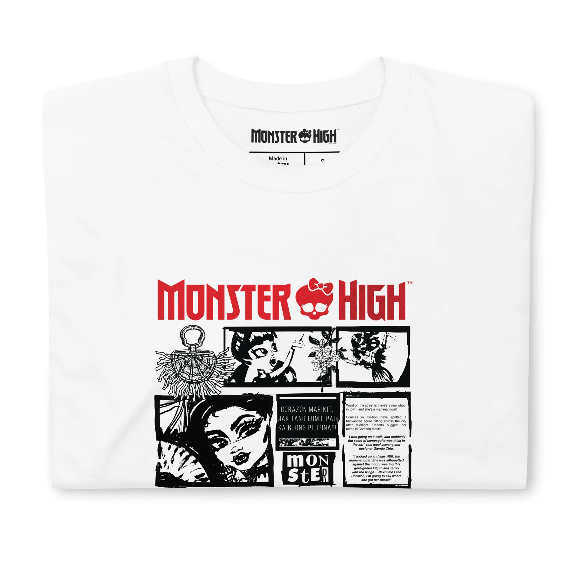 Mattel Creations Monster High Corazon Marikit White T-Shirt