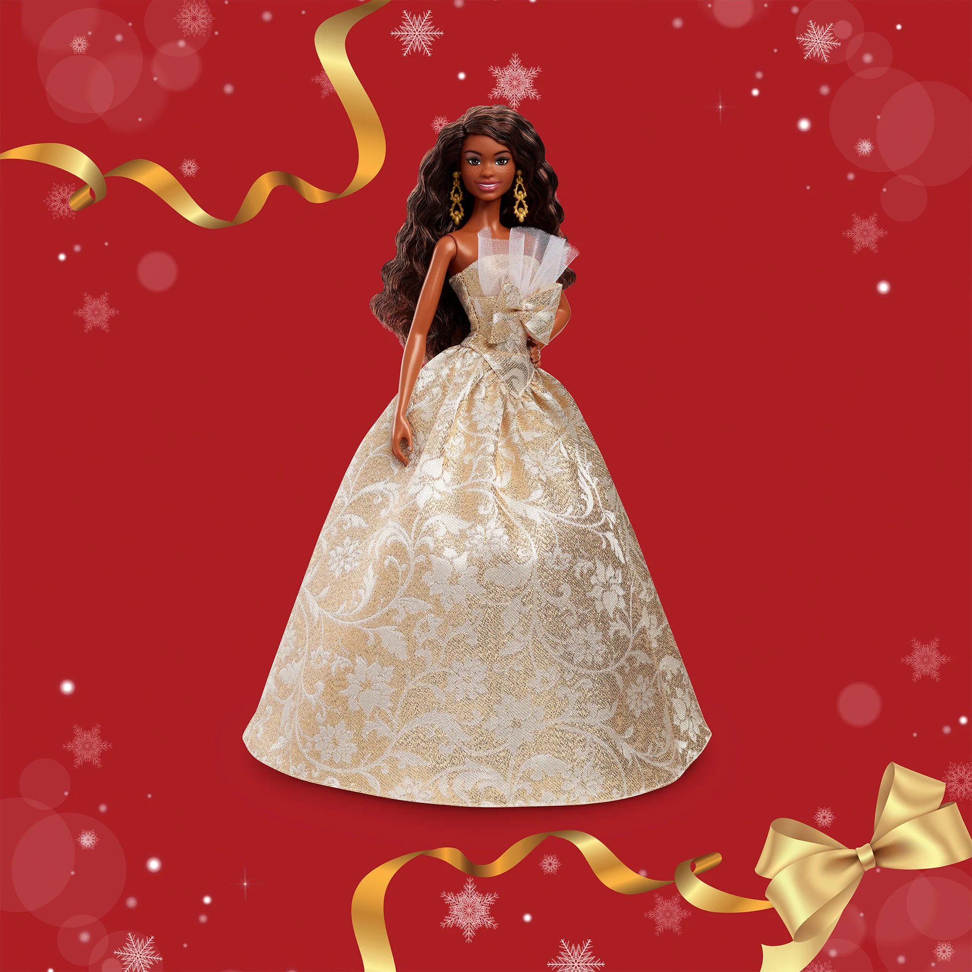 Mattel Creations 2025 Holiday Barbie Doll 4