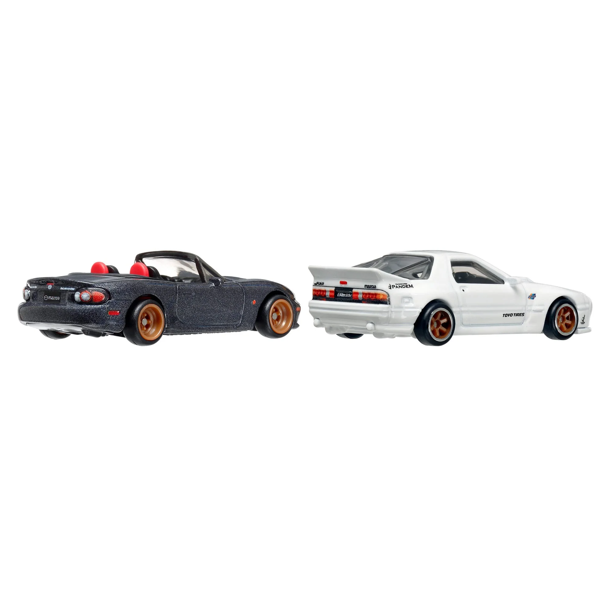 Mattel Creations Hot Wheels Premium Car Culture 2-Pack - '04 Mazda Mazdaspeed Miata & Mazda RX7 FC Pandem