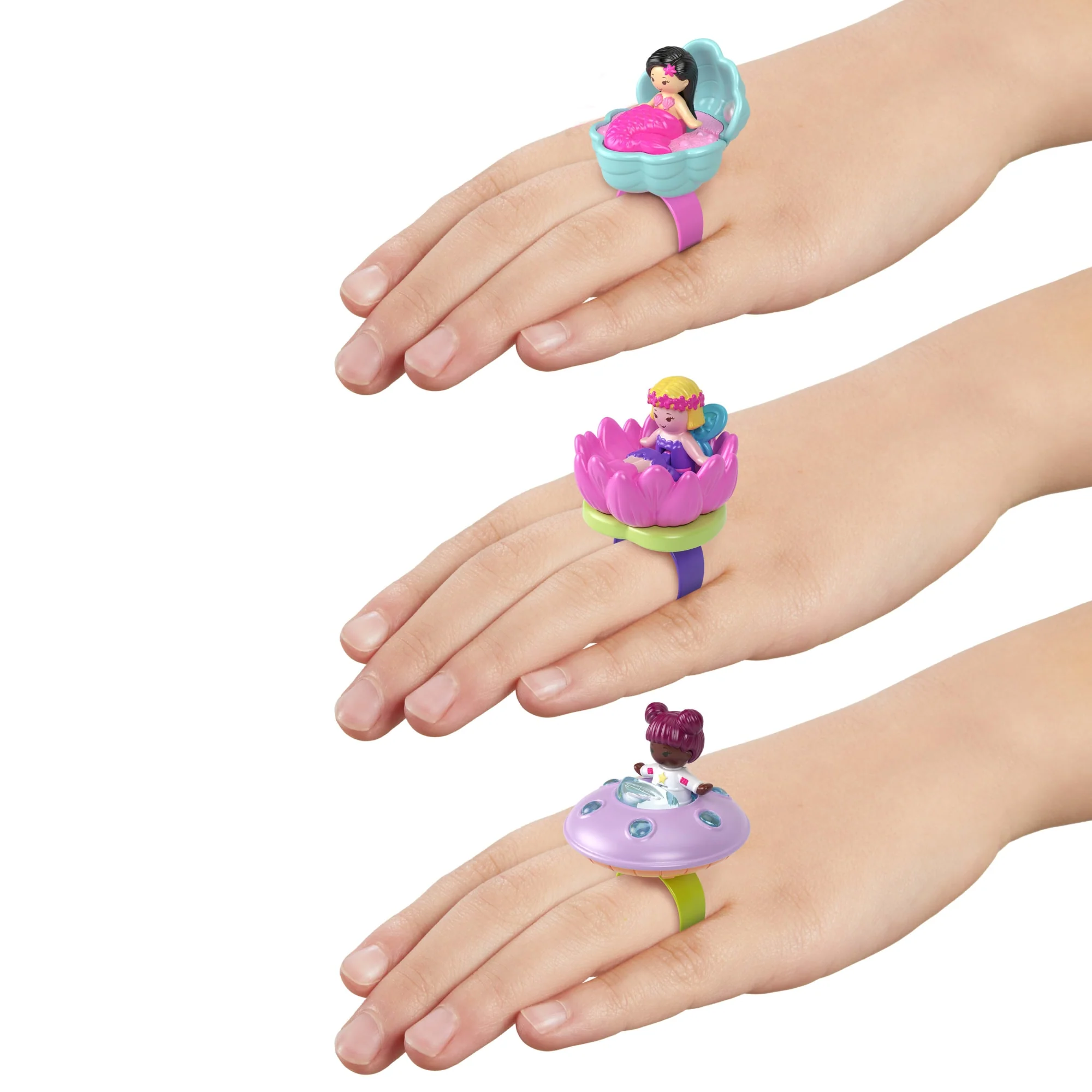 Mattel Creations Polly Pocket Collector, Heritage Ring Box 3 Pack
