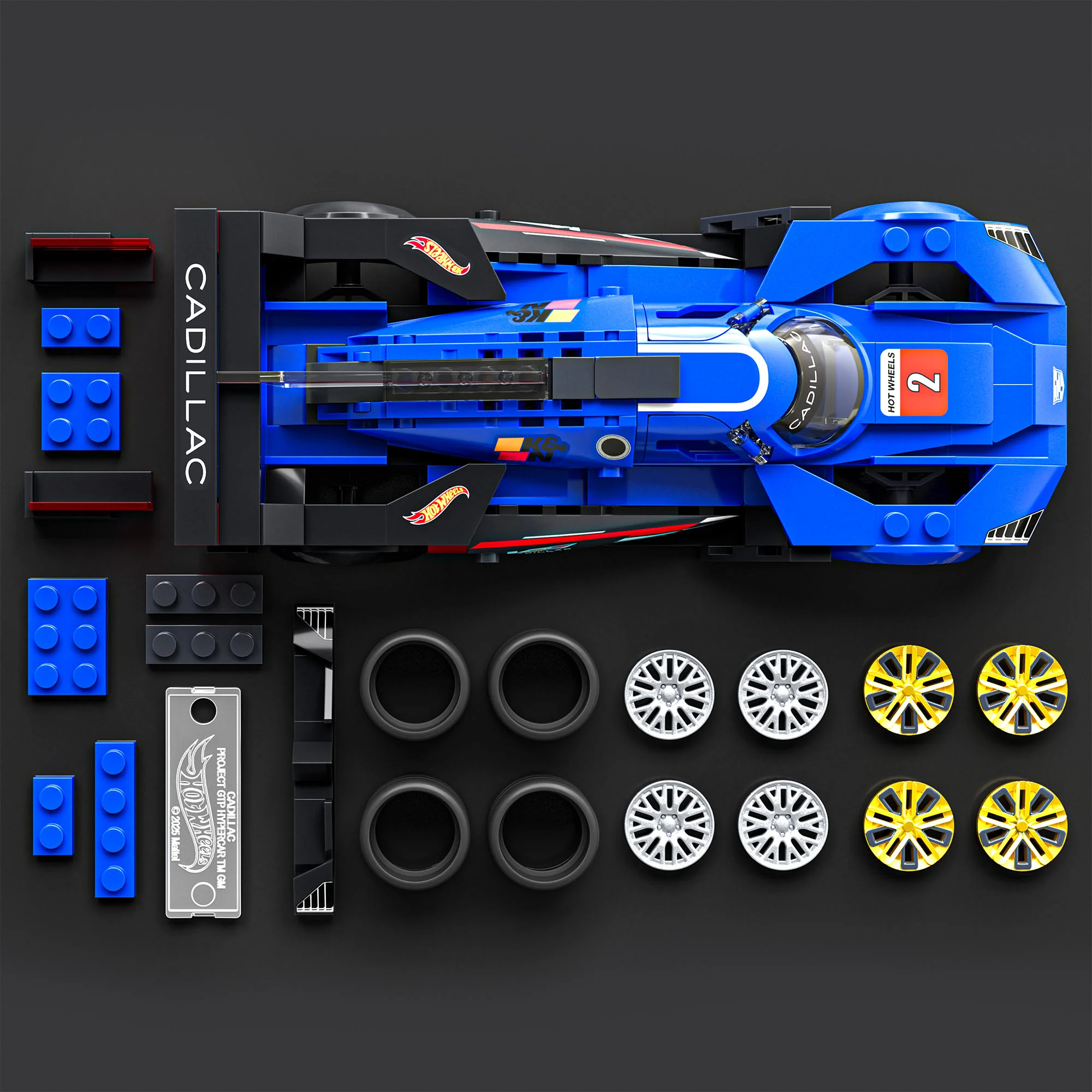 Mattel Creations Mattel Brick Shop Hot Wheels Cadillac Project GTP Hypercar Building Set