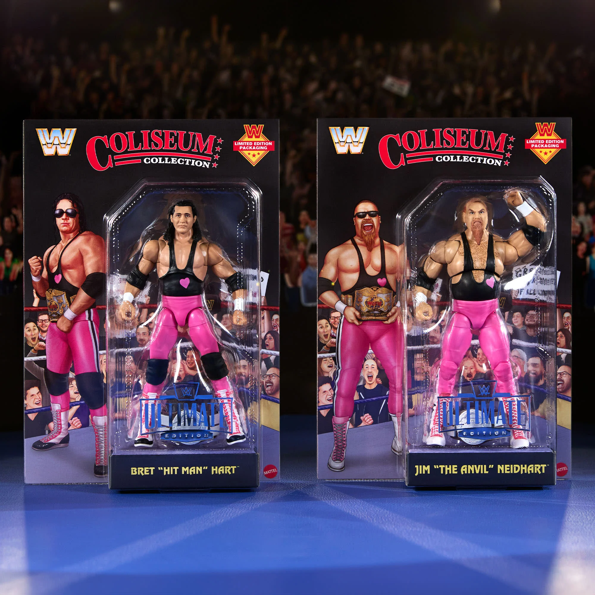 Mattel Creations WWE Coliseum Collection Hart Foundation Action Figure 2-Pack