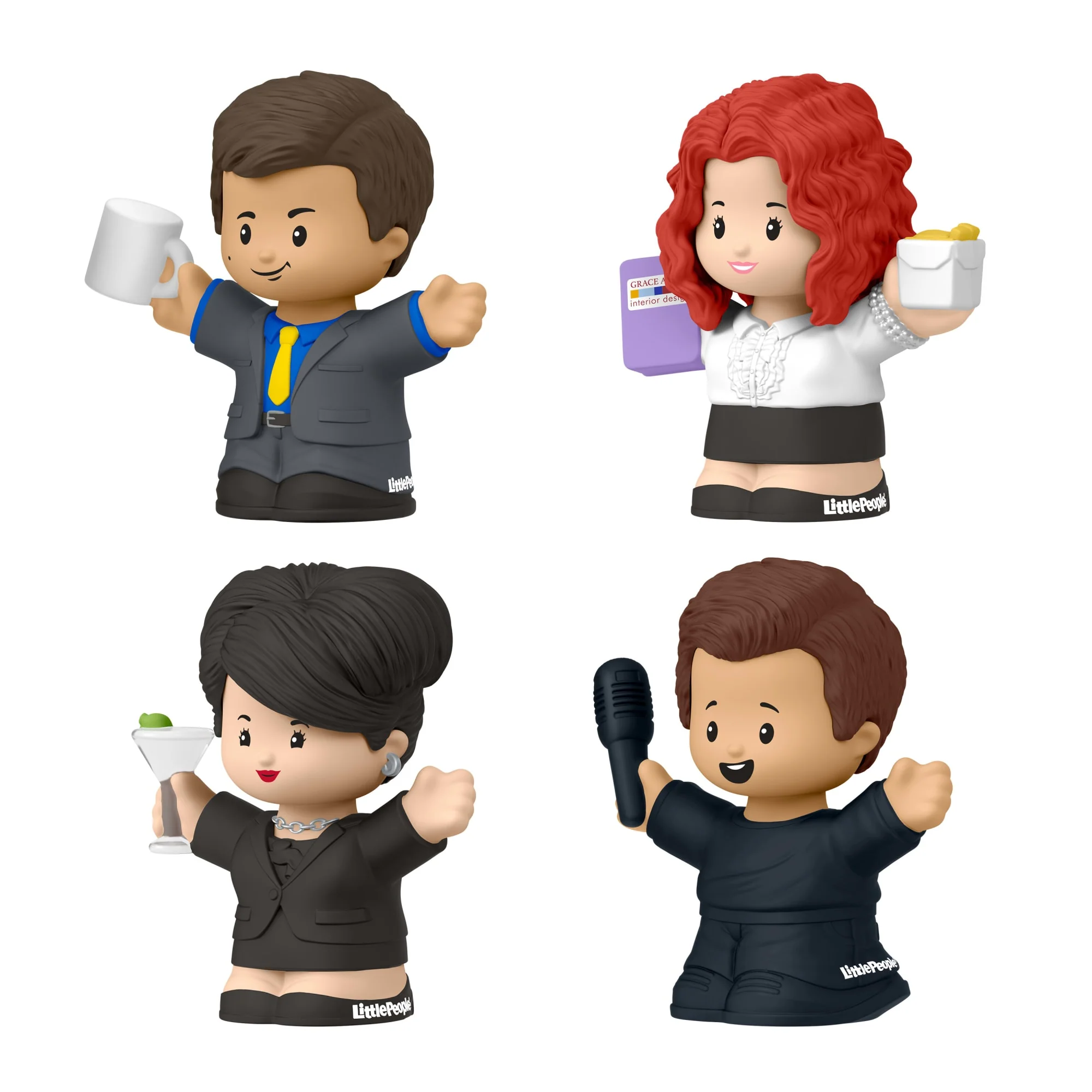 Mattel Creations Little People Collector Will and Grace TV Series Special Edition Set