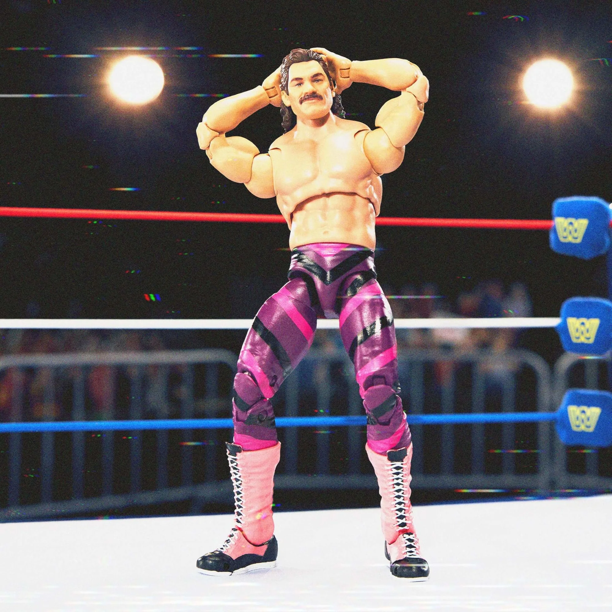 Mattel Creations WWE Action Figure Ultimate Edition Coliseum Collection Jake “The Snake” Roberts & “Ravishing” Rick Rude 2-Pack