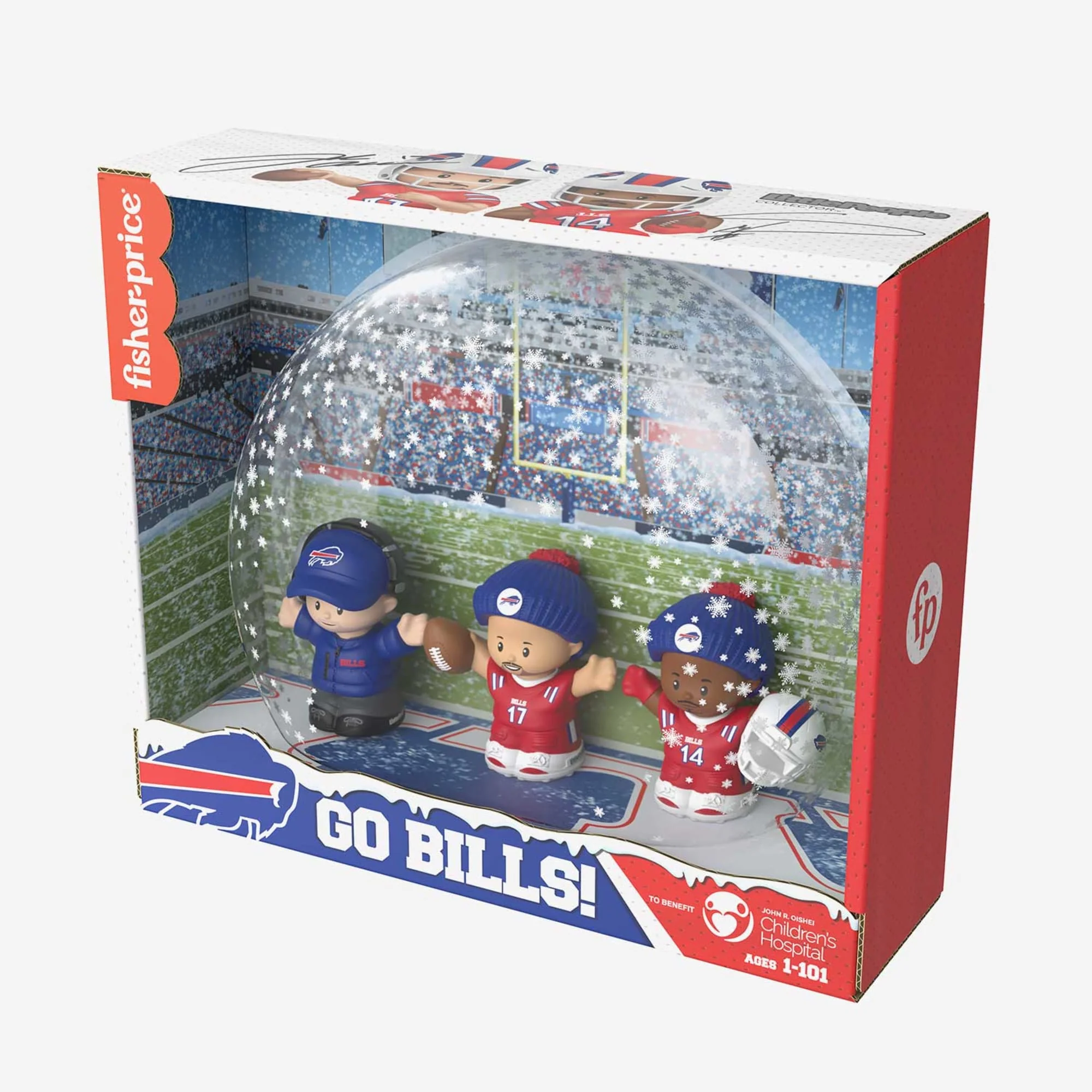 Mattel Creations Fisher-Price Little People Go Bills Figure Set