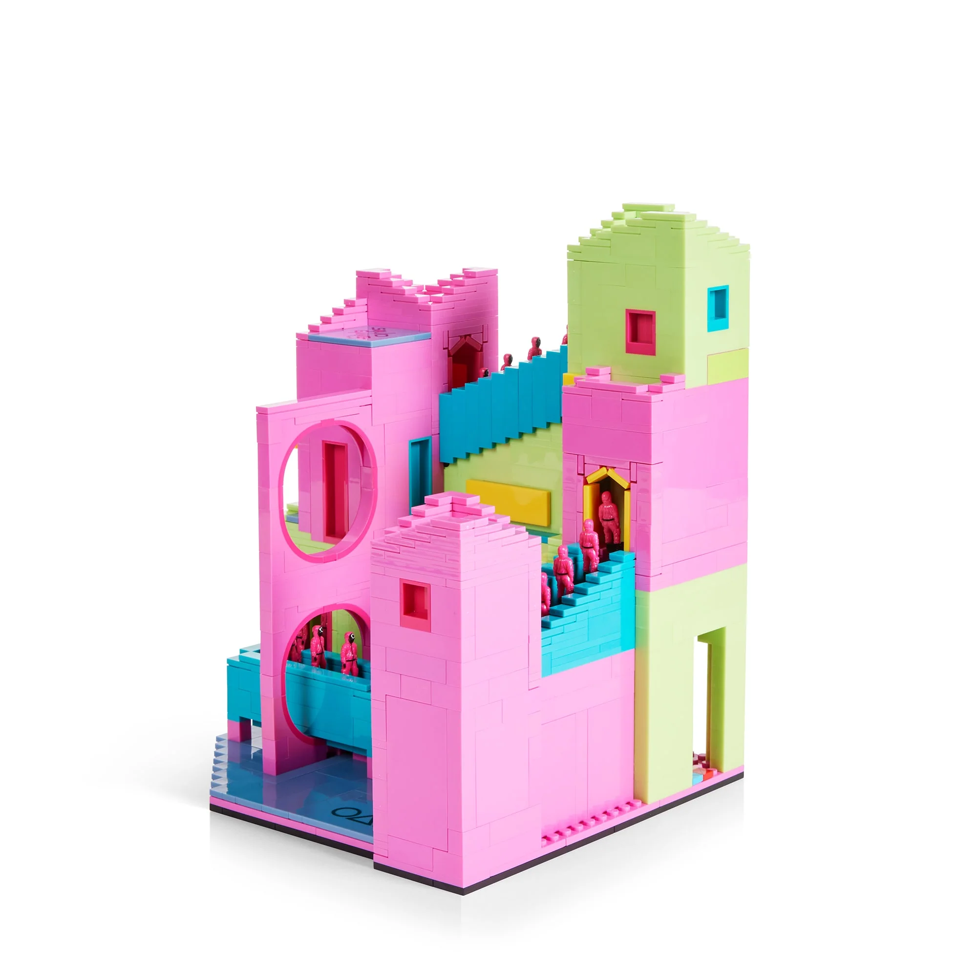 Mattel Creations MEGA Squid Game Staircase Collector Building Set