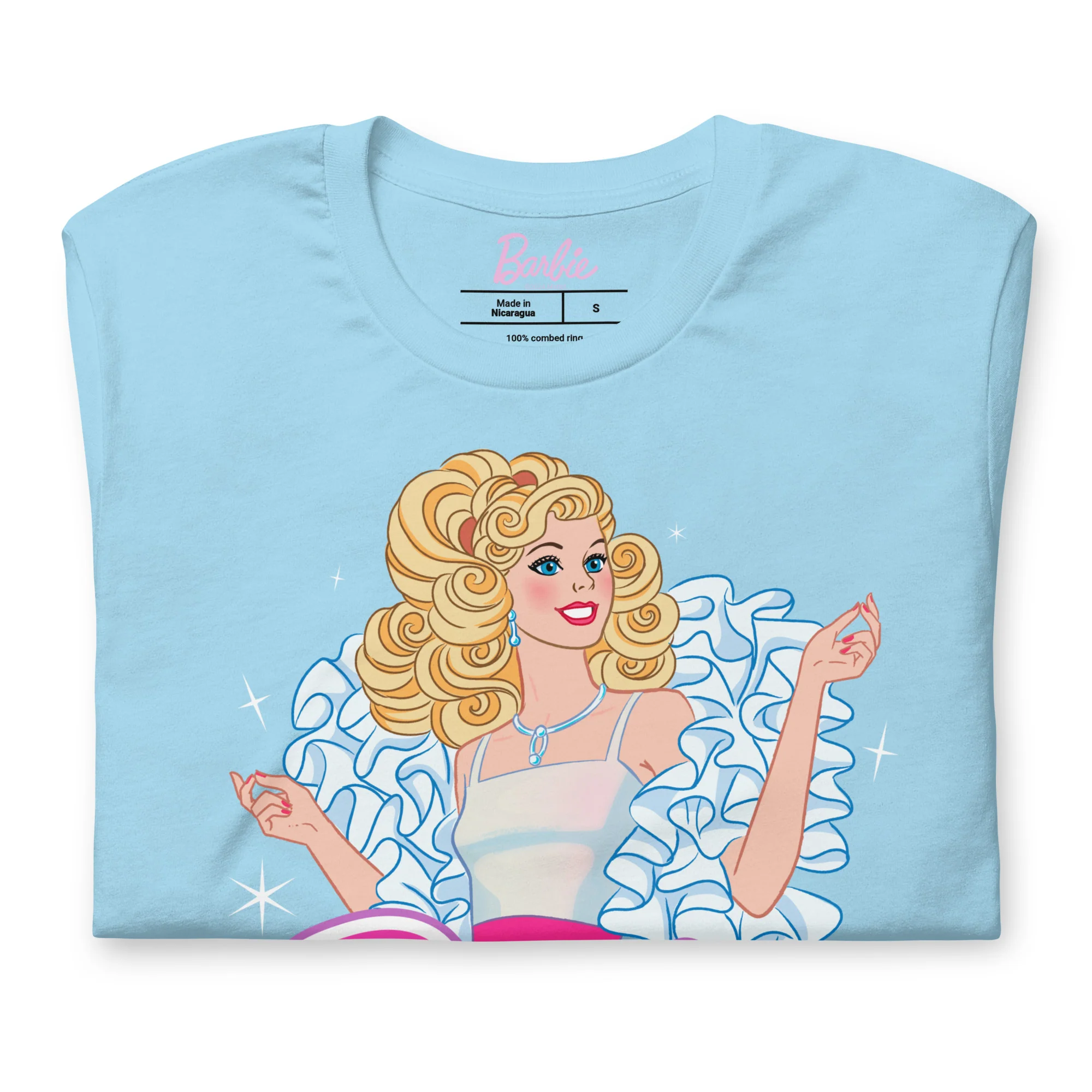 Mattel Creations Barbie 1980's Crystal Blue T-Shirt