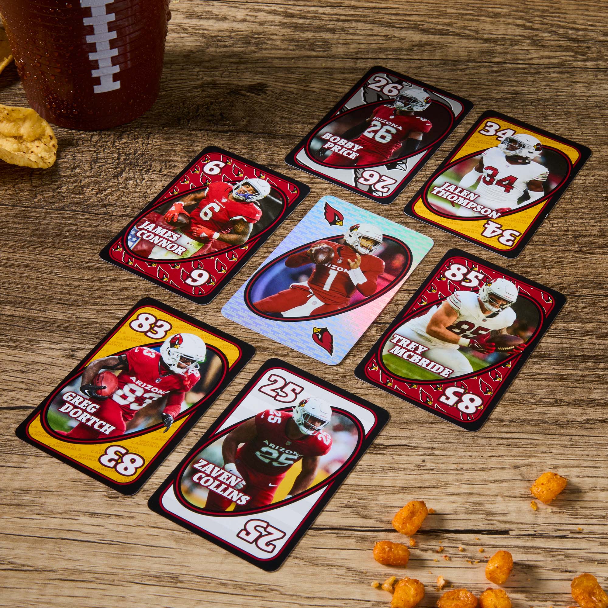 Mattel Creations UNO Fandom NFL Arizona Cardinals Game Deck