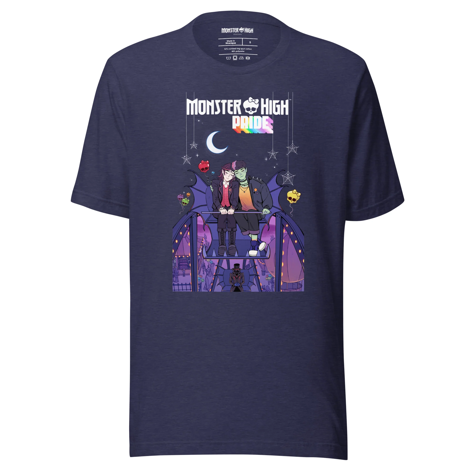 Mattel Creations Monster High Pride Kieran & Spelldon Navy T-Shirt