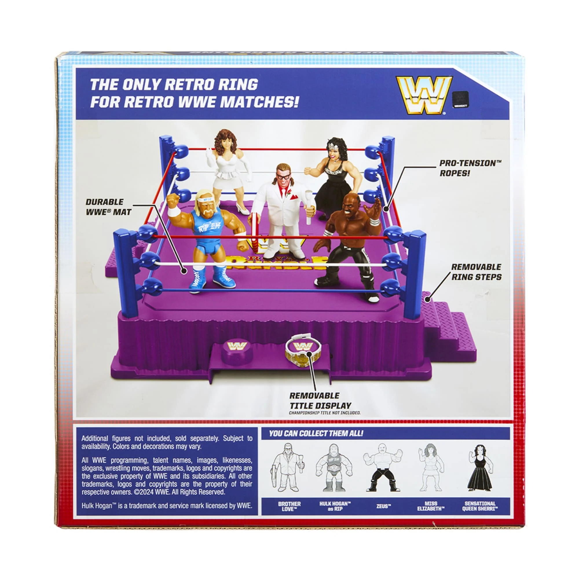 Mattel Creations WWE Official Retro Collection Royal Rumble Ring and Brother Love Figure