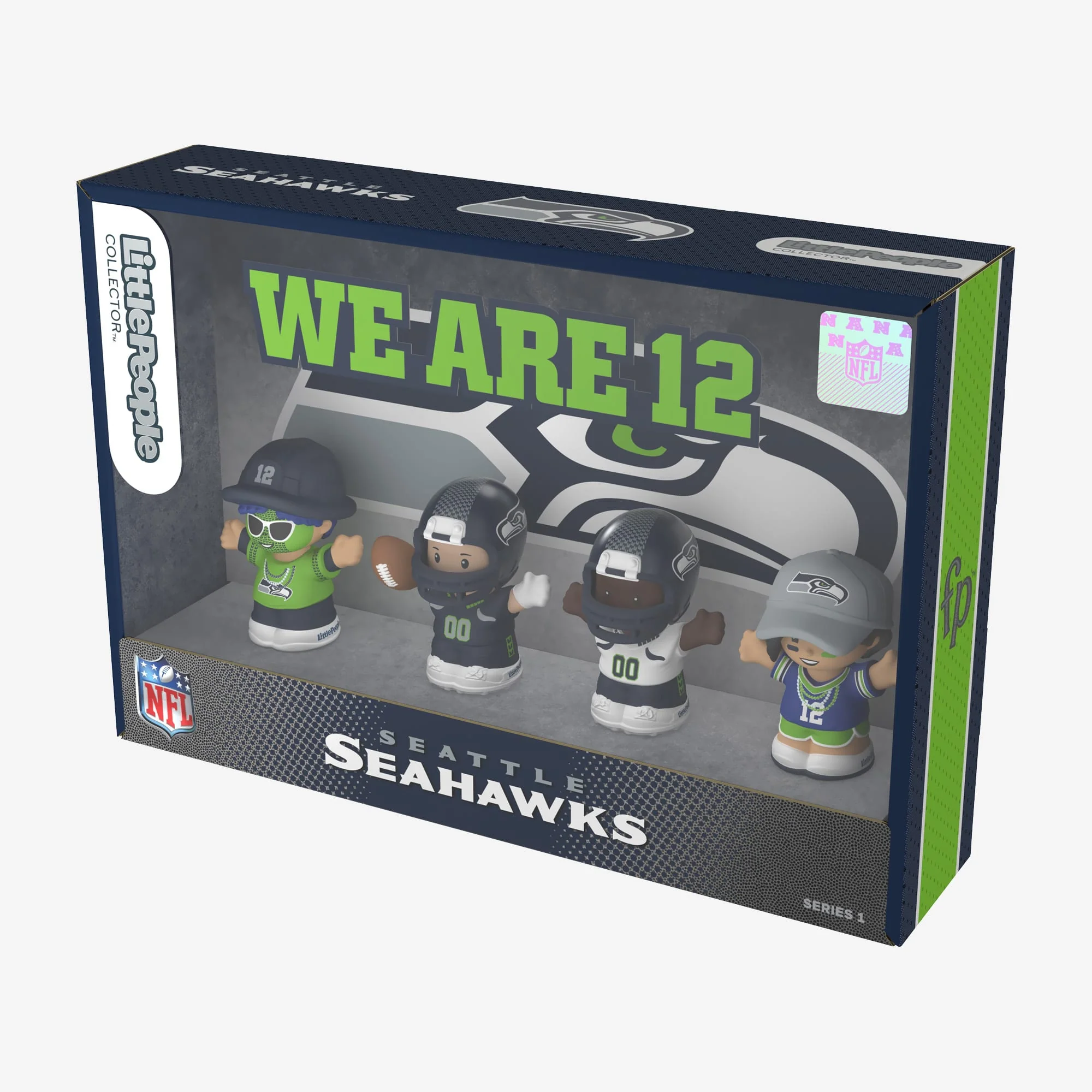 Mattel Creations Little People Collector x NFL Seattle Seahawks Set