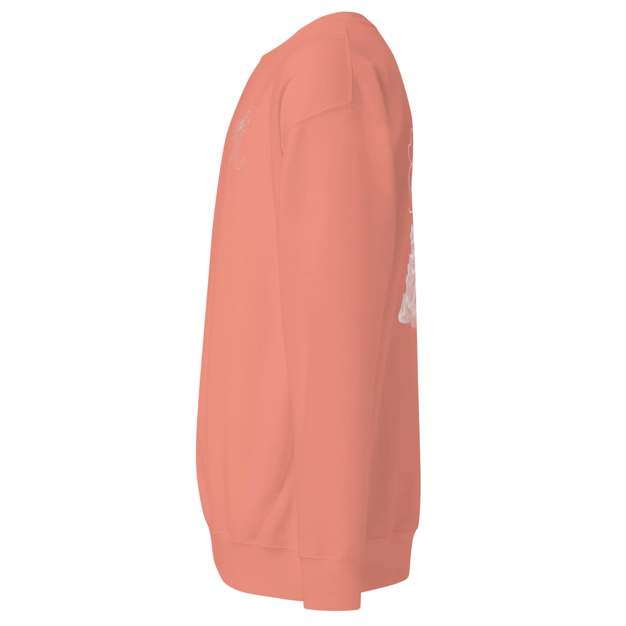 Mattel Creations Barbie Peaches 'n Cream Embroidered Peach Sweatshirt