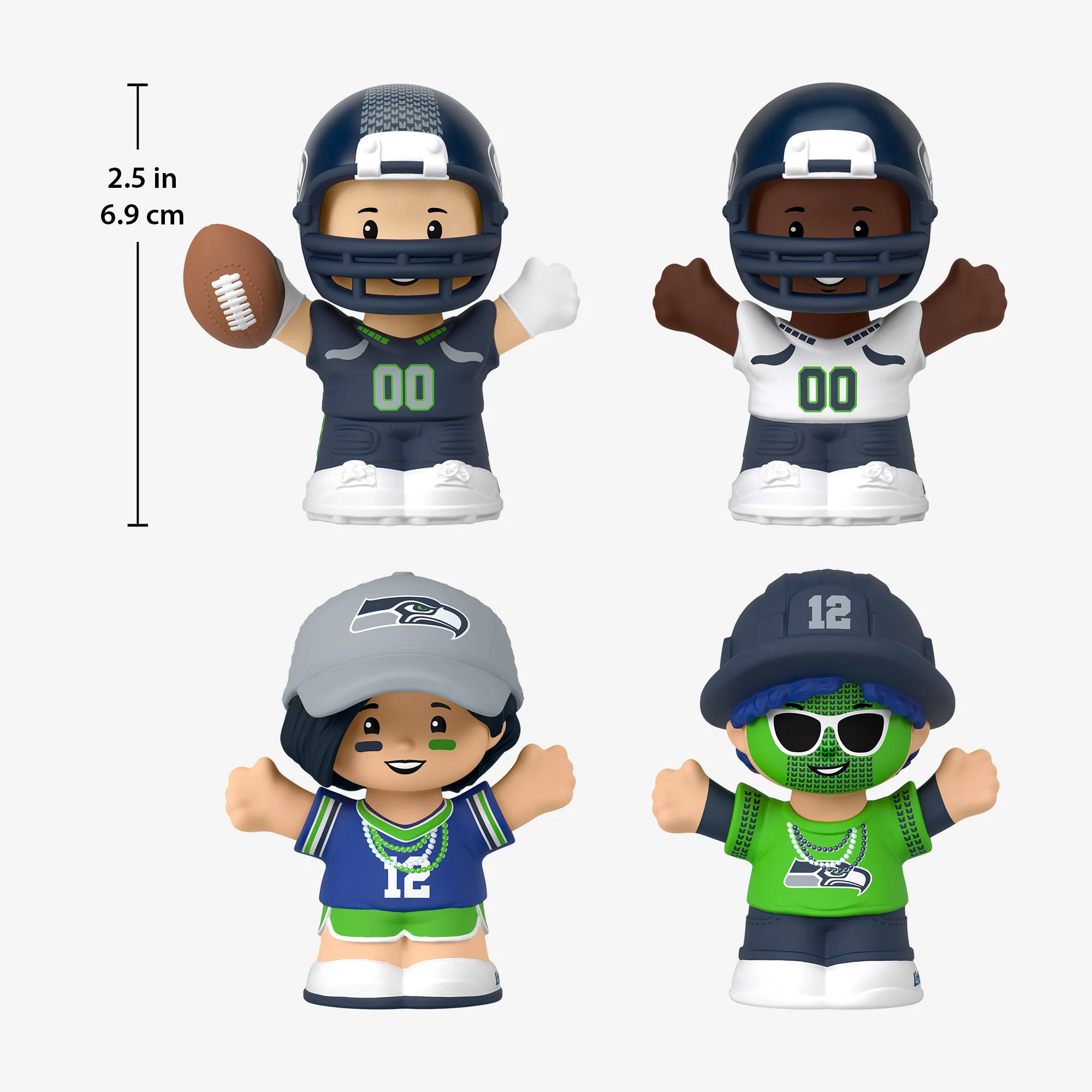 Mattel Creations Little People Collector x NFL Seattle Seahawks Set