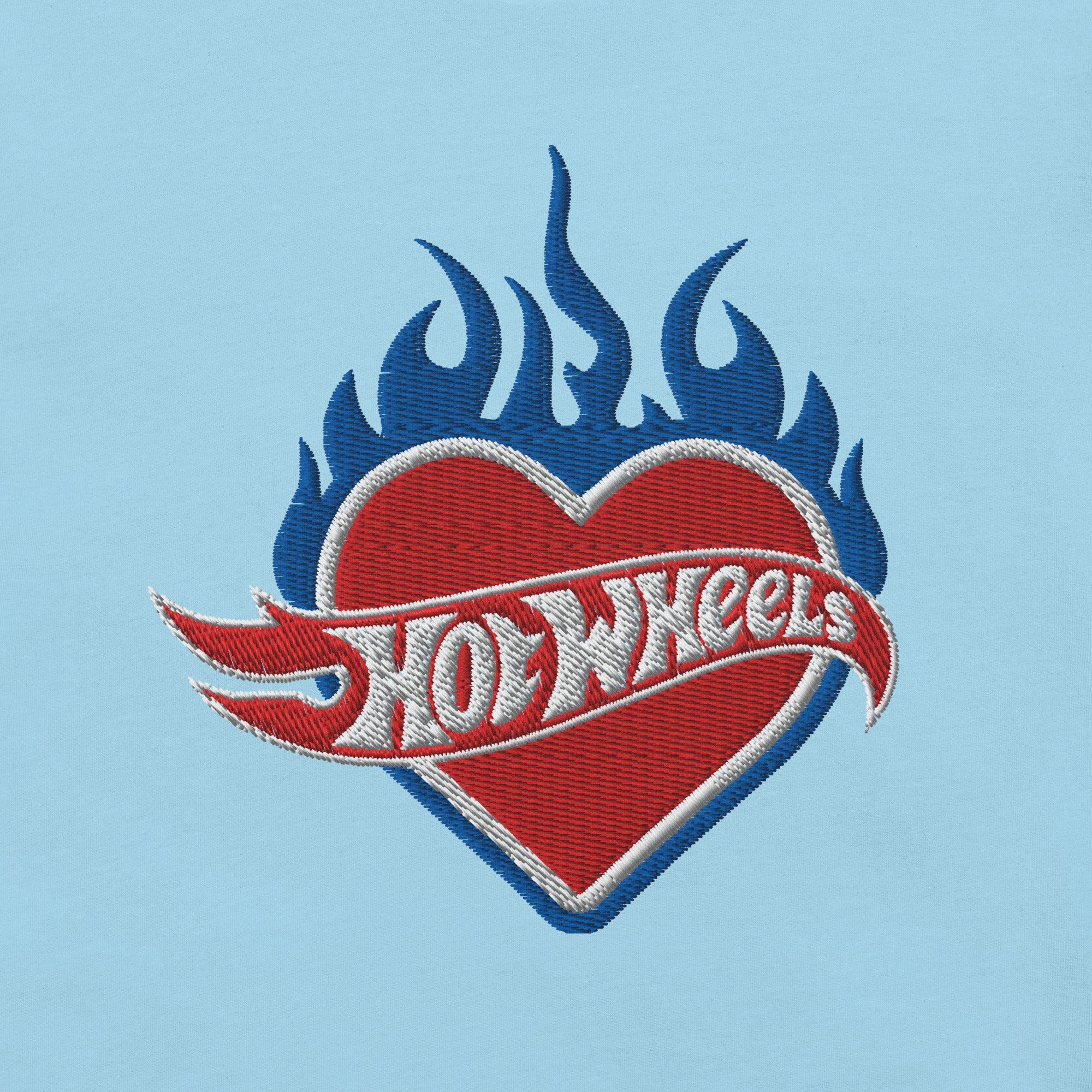 Mattel Creations Hot Wheels Embroidered Heart T-Shirt
