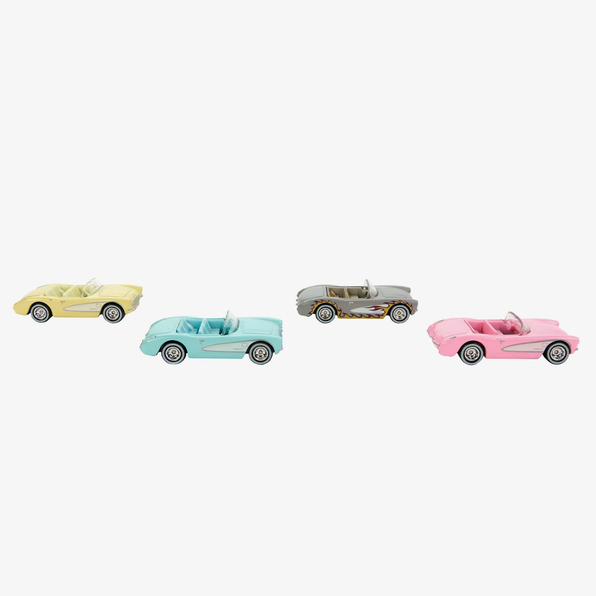 Mattel Creations Barbie The Movie Hot Wheels Corvette 4-Pack