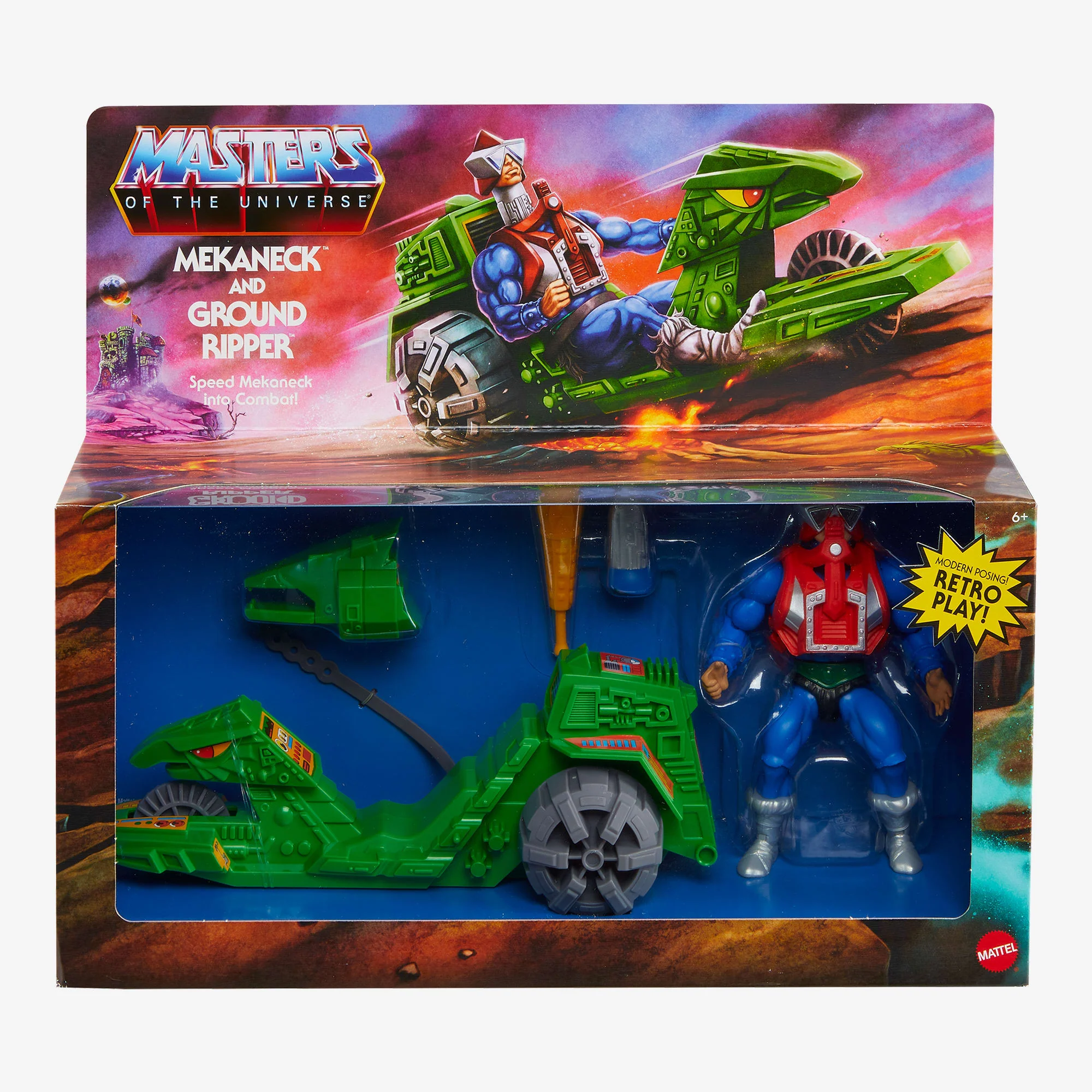 Mattel Creations Masters of the Universe Origins Ground Ripper & Mekaneck Action Figure