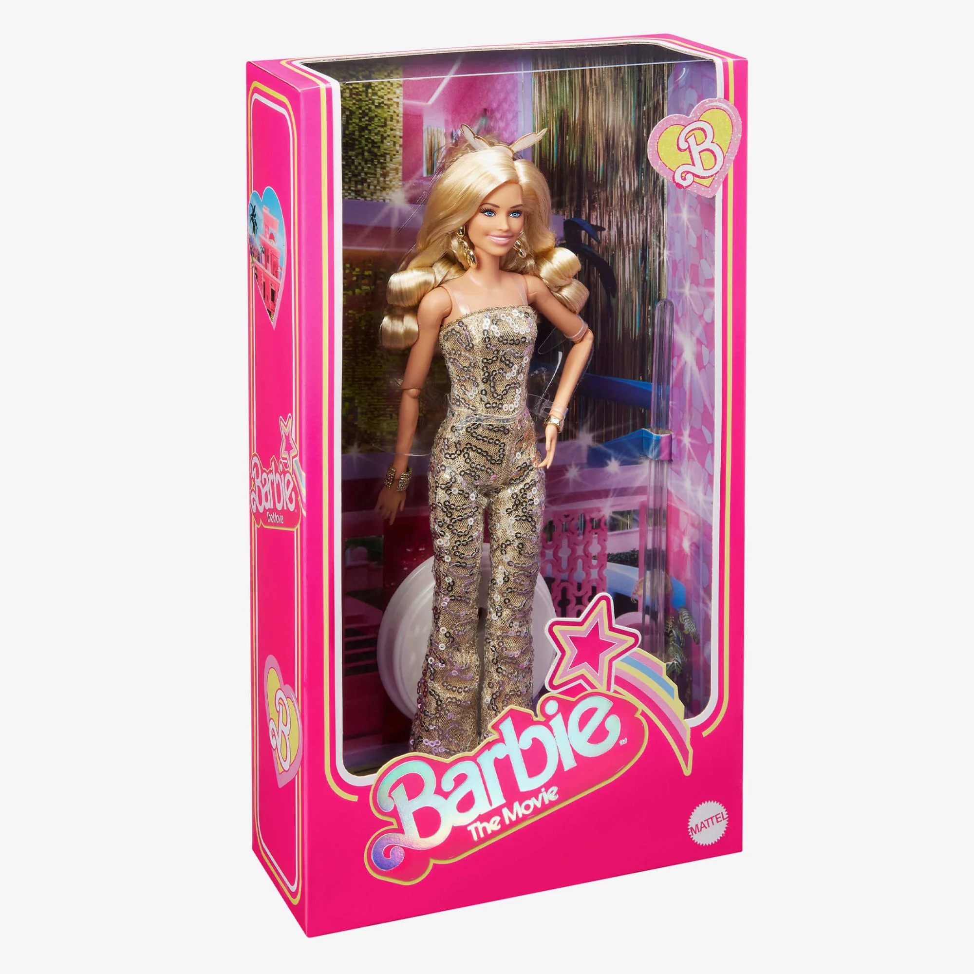 Mattel Creations Barbie in Gold Disco Jumpsuit – Barbie The Movie | Mattel Creations