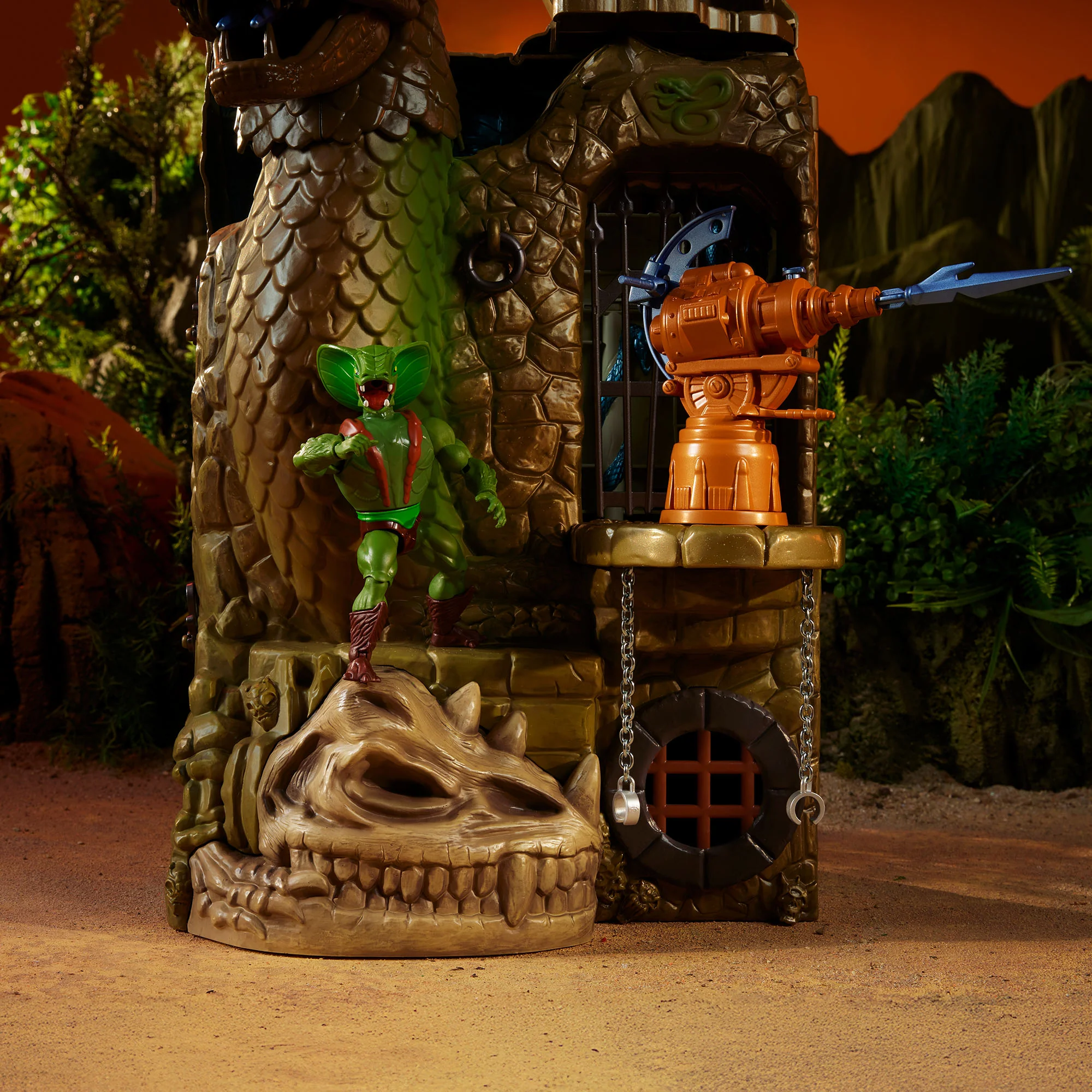 Mattel Creations Masters of the Universe Origins Snake Lair Playset Crowdfund