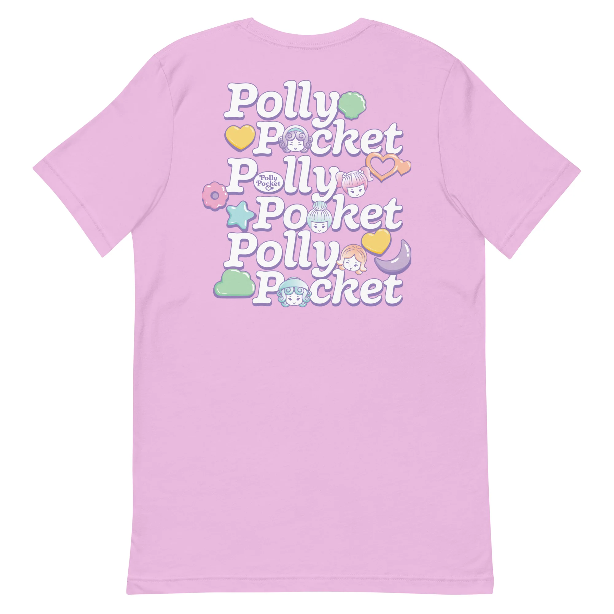 Mattel Creations Polly Pocket Icons Embroidered Pink T-Shirt