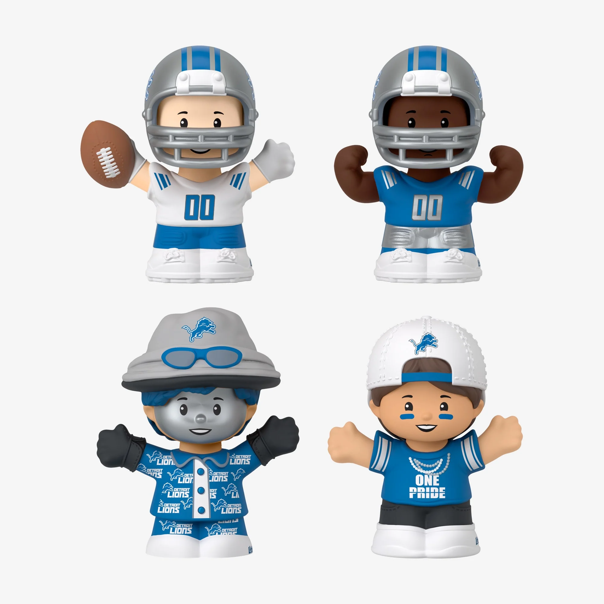 Mattel Creations Little People Collector x NFL Detroit Lions Set