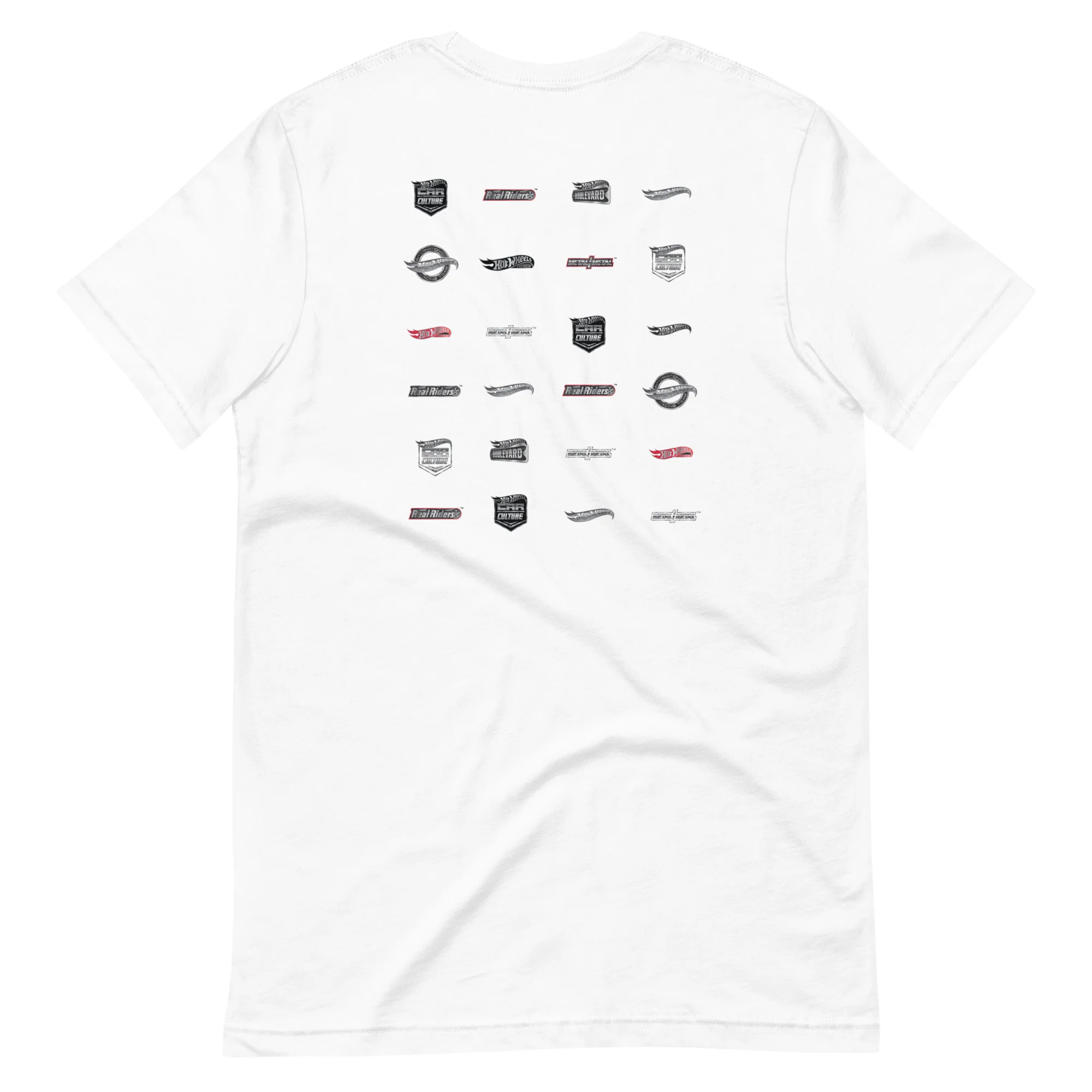 Mattel Creations Hot Wheels Logos White T-Shirt
