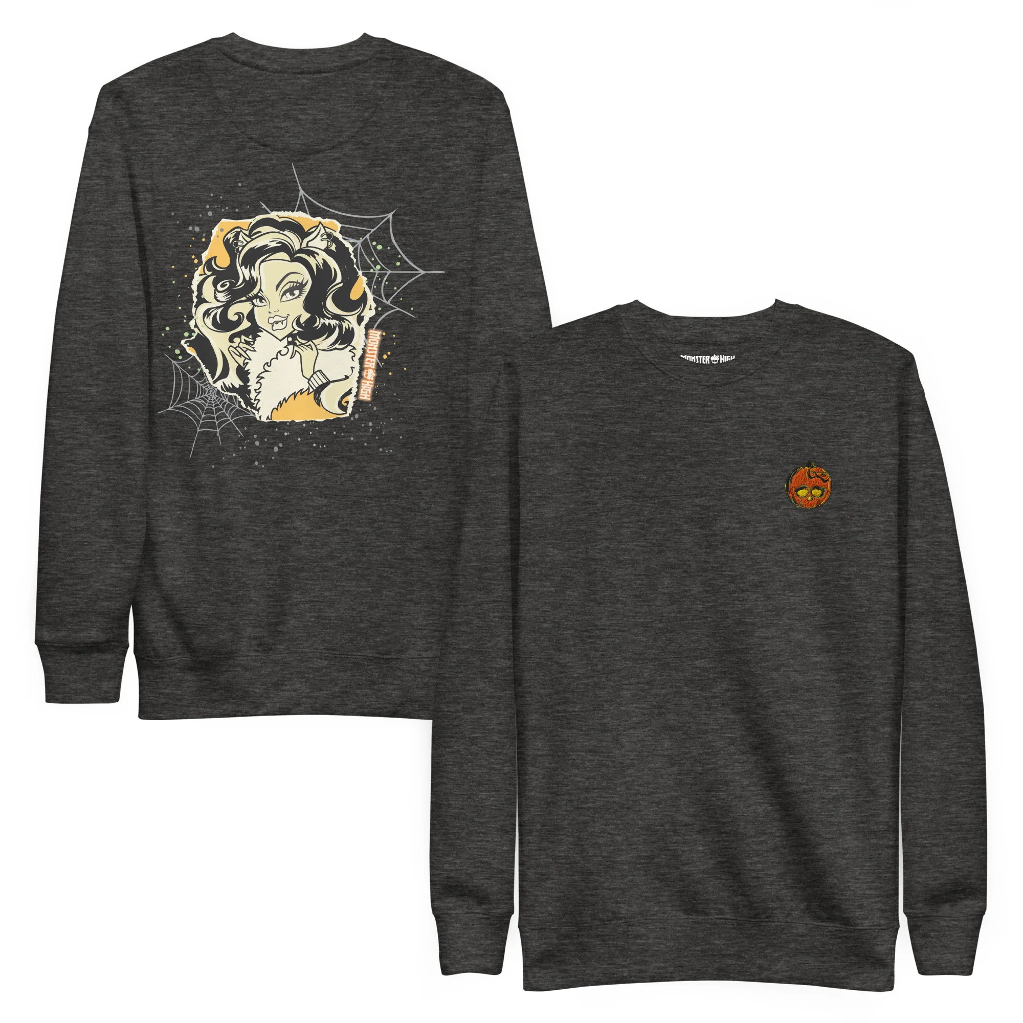 Mattel Creations Monster High Clawdeen Embroidered Grey Sweatshirt
