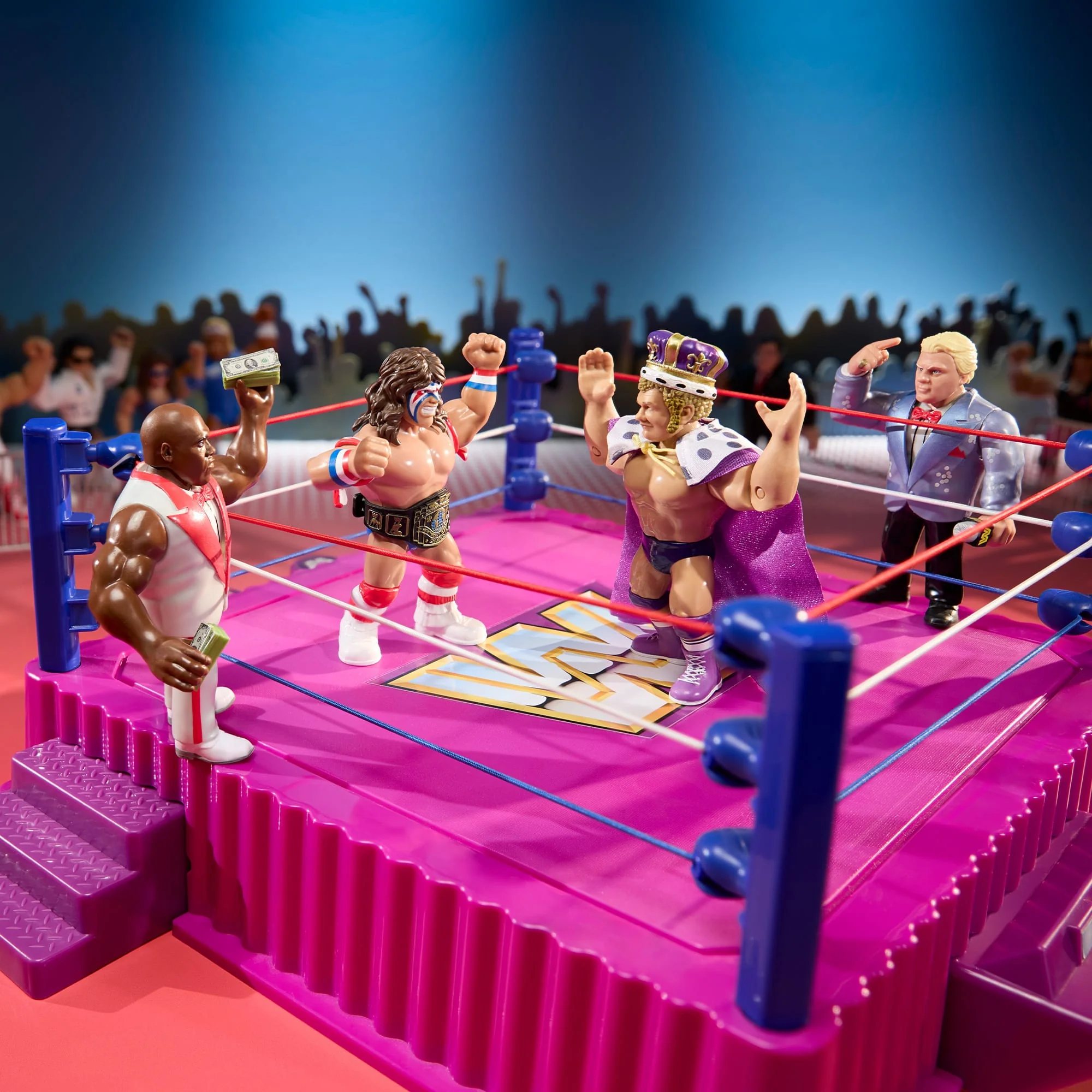 Mattel Creations WWE Official Retro 4-Pack Action Figures