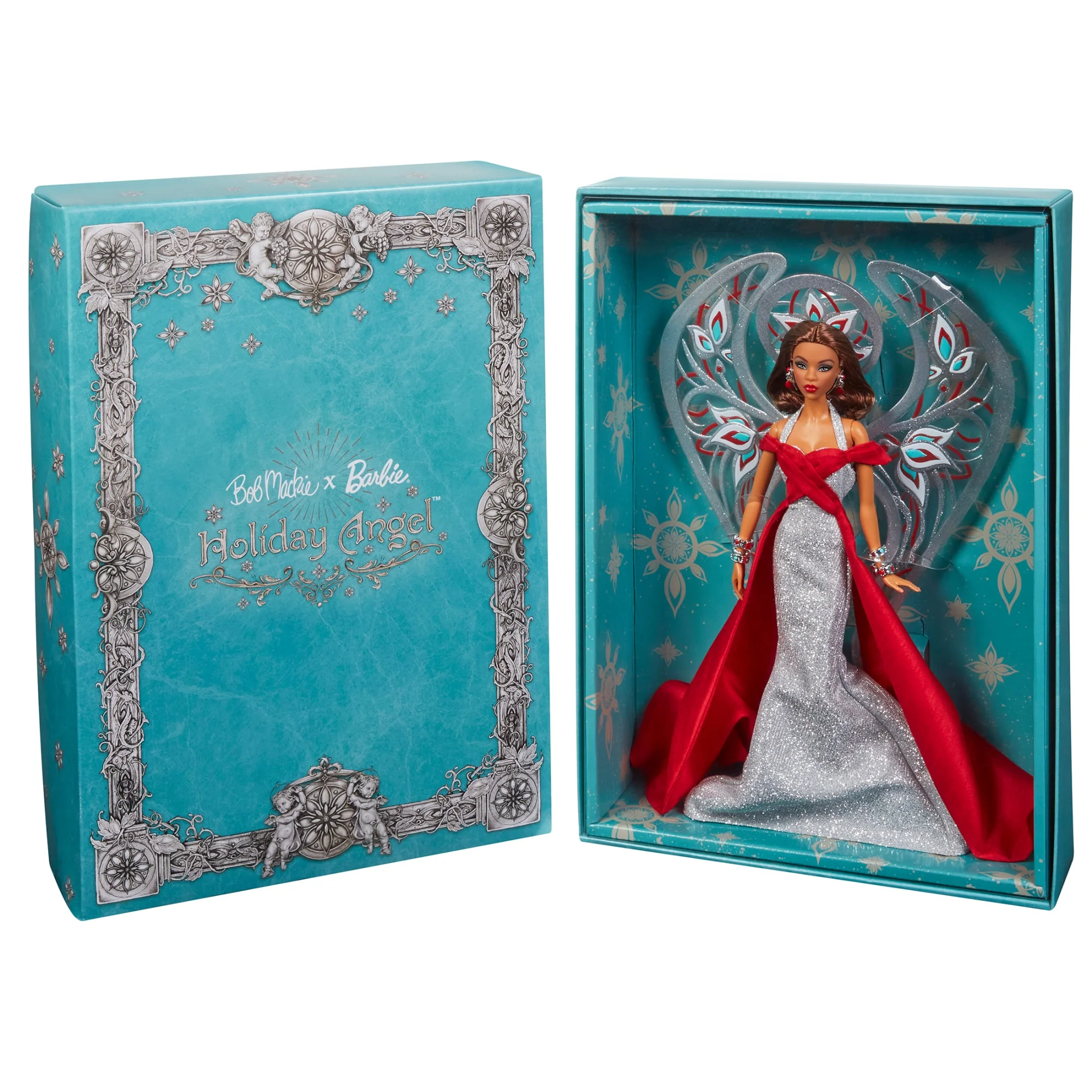 Mattel Creations Barbie x Bob Mackie 2023 Holiday Angel Doll