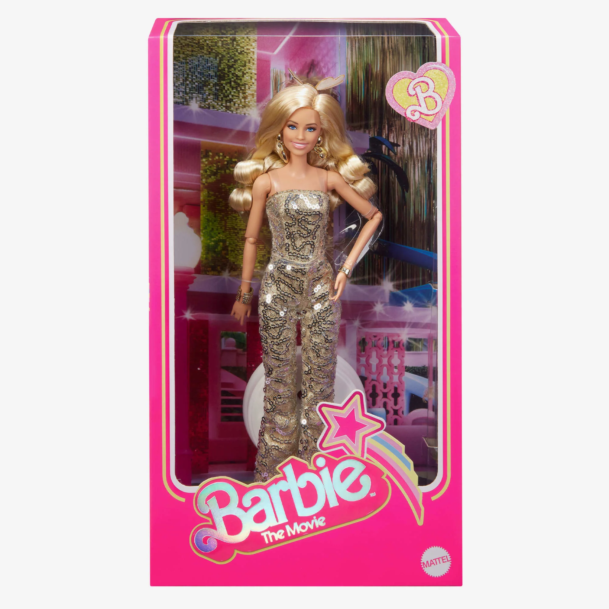 Mattel Creations Barbie in Gold Disco Jumpsuit – Barbie The Movie | Mattel Creations
