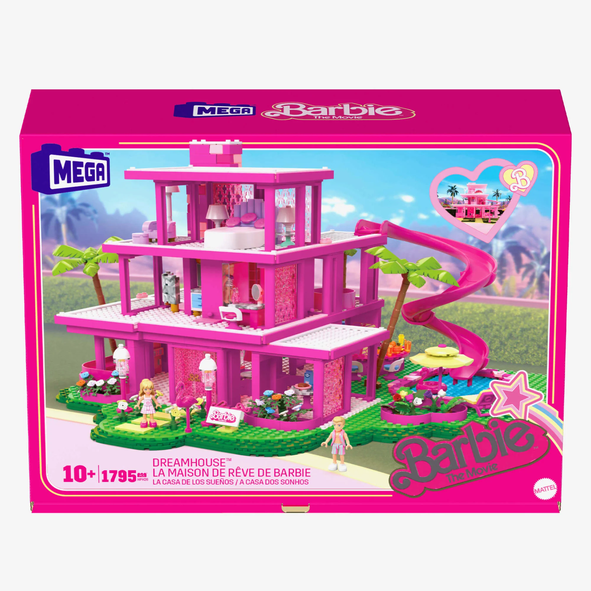 Mattel Creations MEGA Barbie The Movie Replica DreamHouse Building Kit
