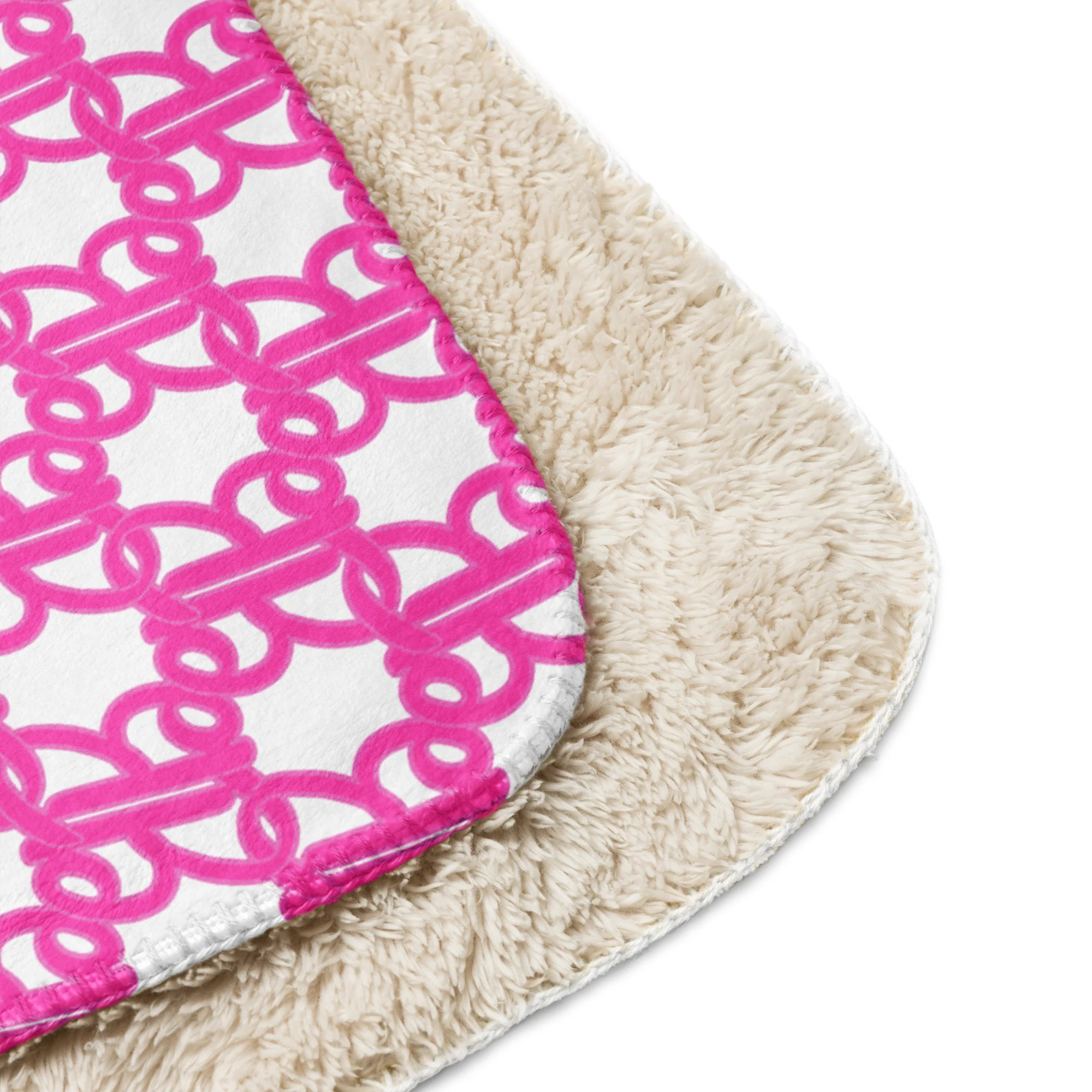 Mattel Creations Barbie Logo Sherpa Blanket
