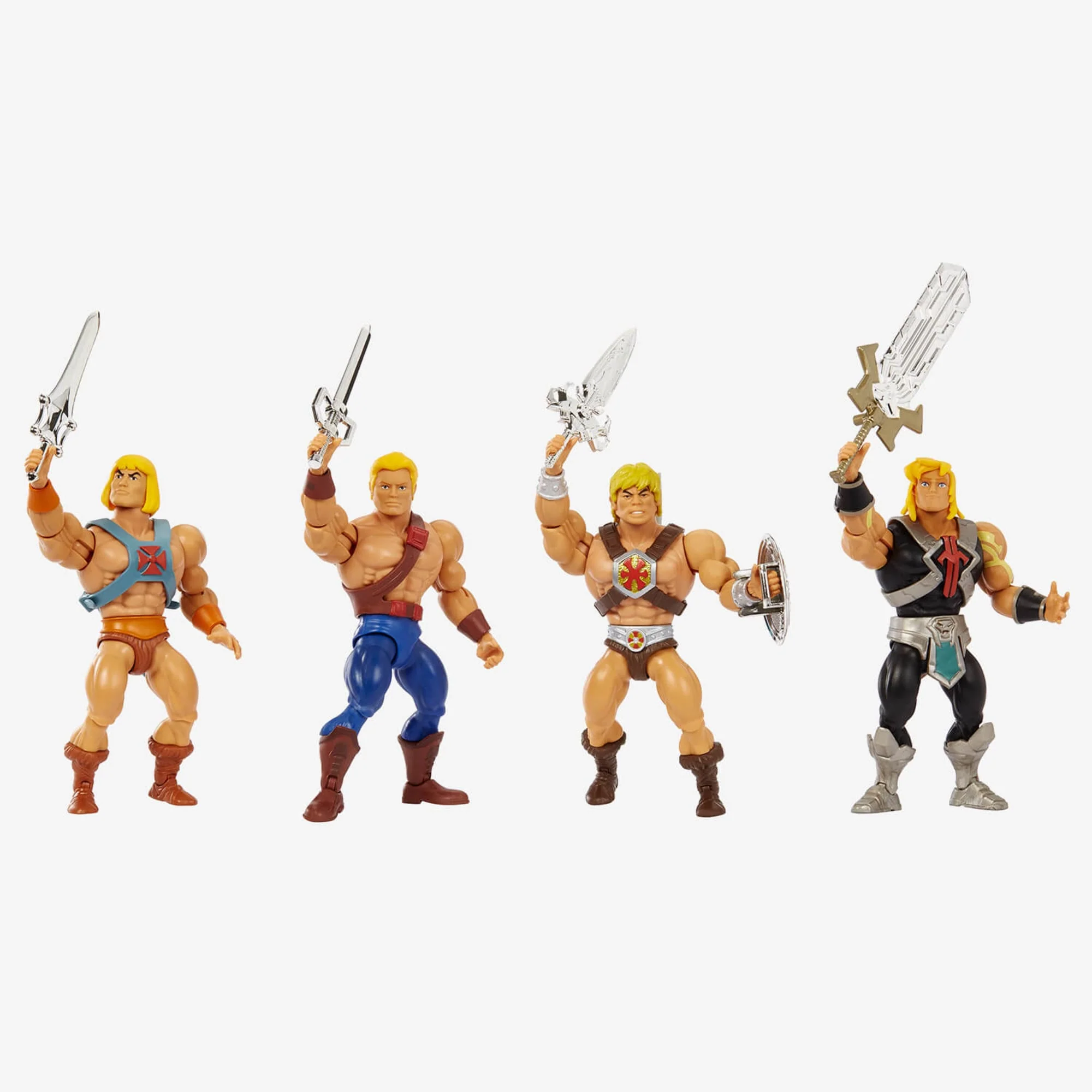 Mattel Creations Masters of the Universe Origins He-Man 40th Anniversary 4-Pack