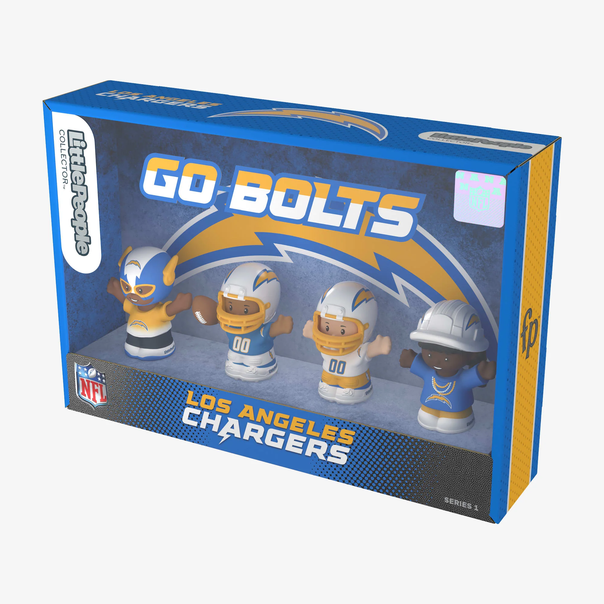 Mattel Creations Little People Collector x NFL Los Angeles Chargers Set