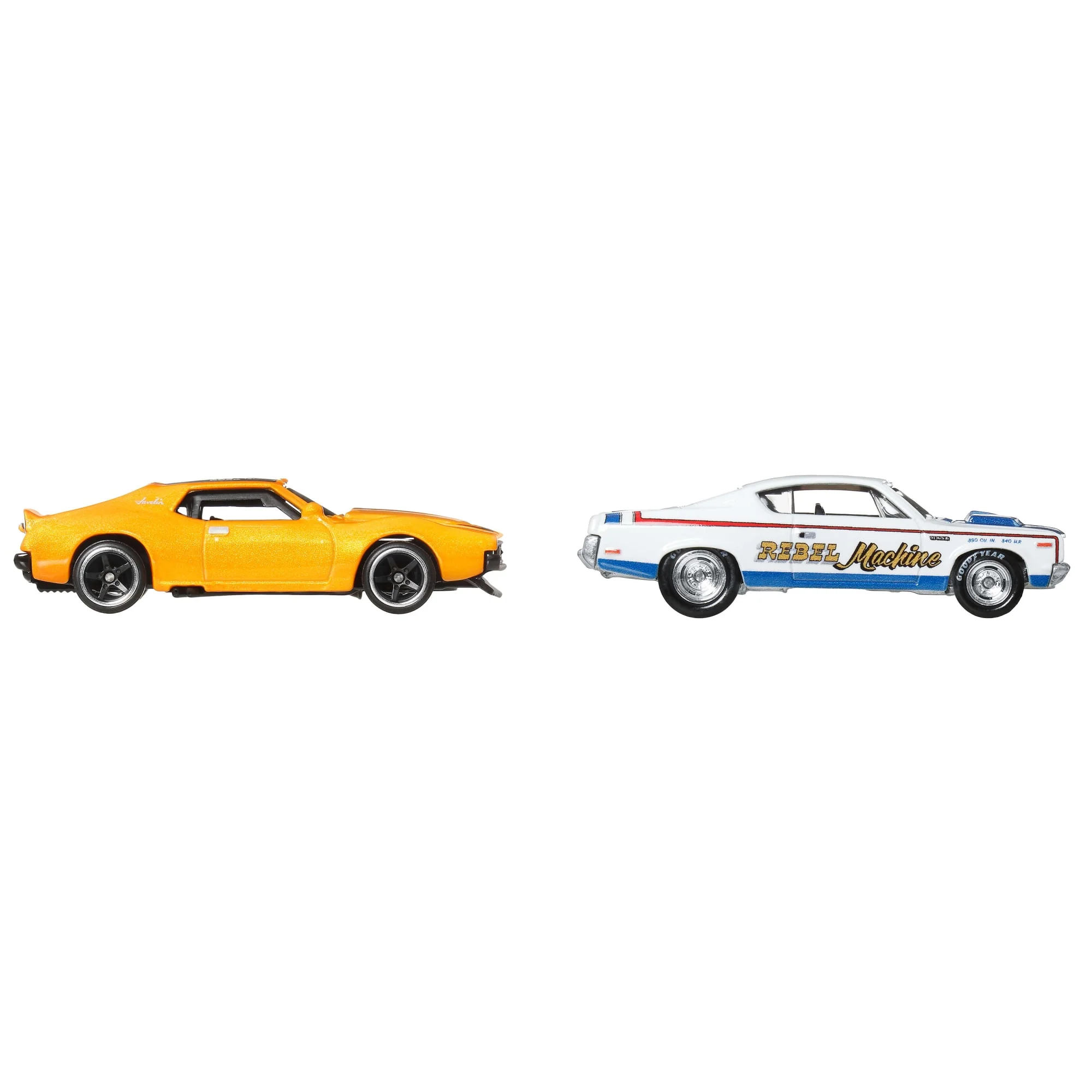 Mattel Creations Hot Wheels Premium Car Culture 2-Pack '71 AMC Javelin & AMC Rebel Machine