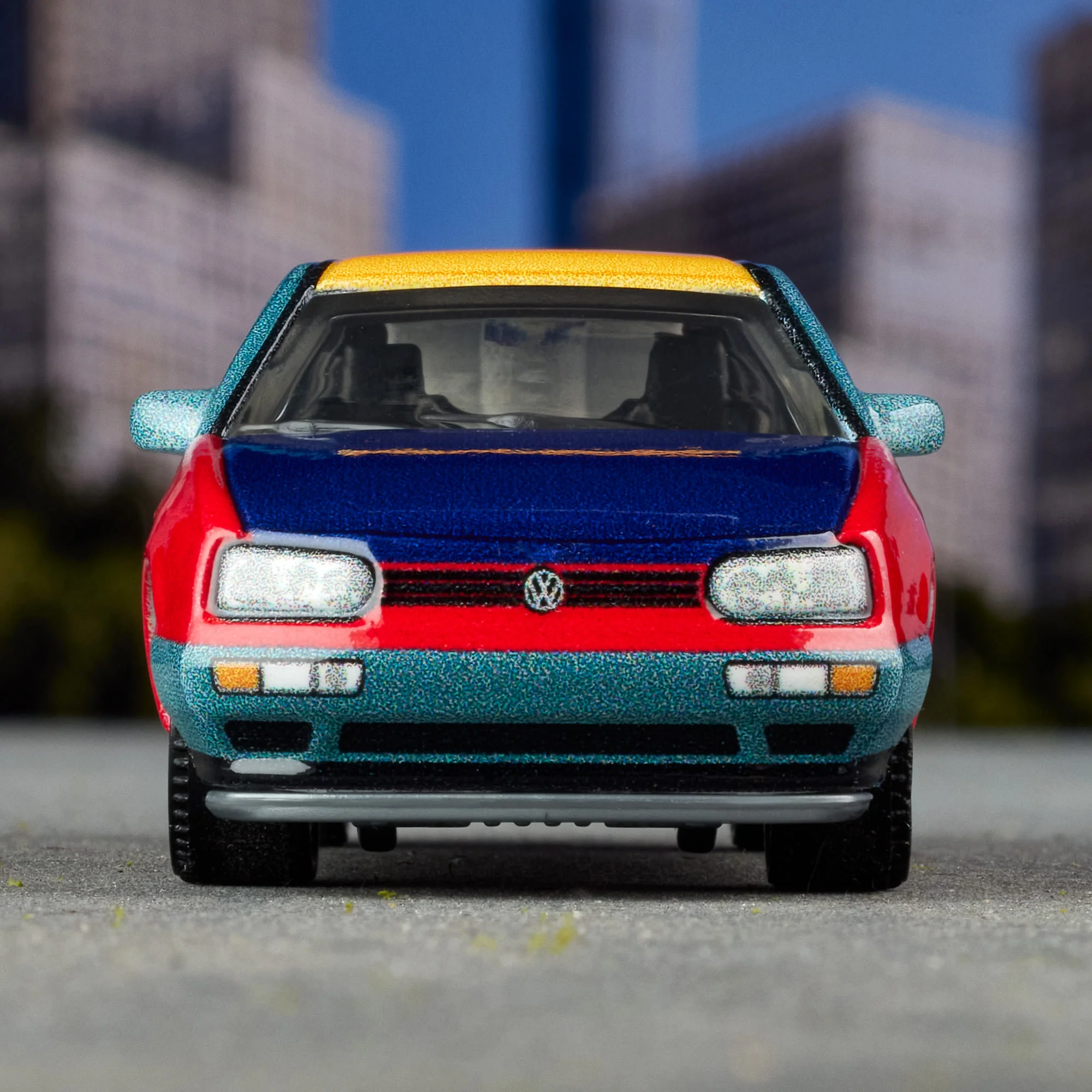 Mattel Creations Matchbox 1995 Volkswagen Golf Harlequin