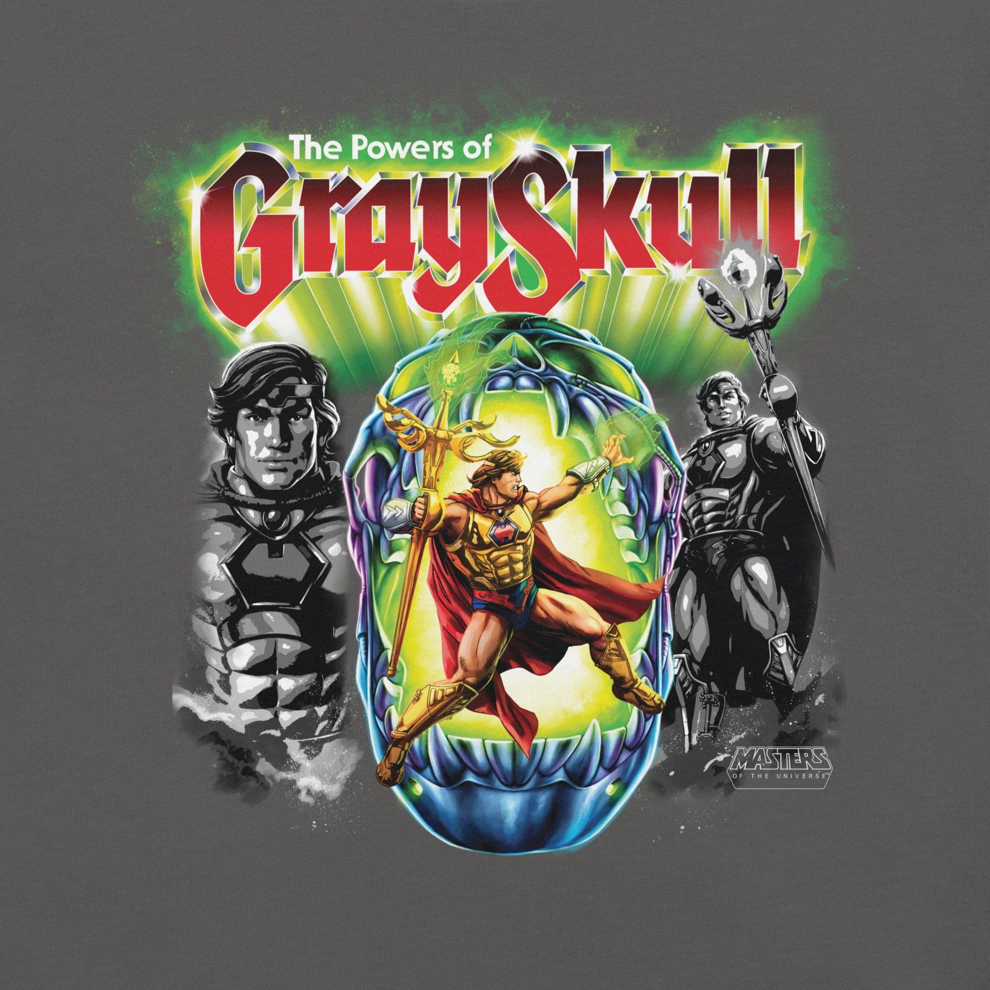 Mattel Creations Masters of the Universe He-Ro Grey T-Shirt
