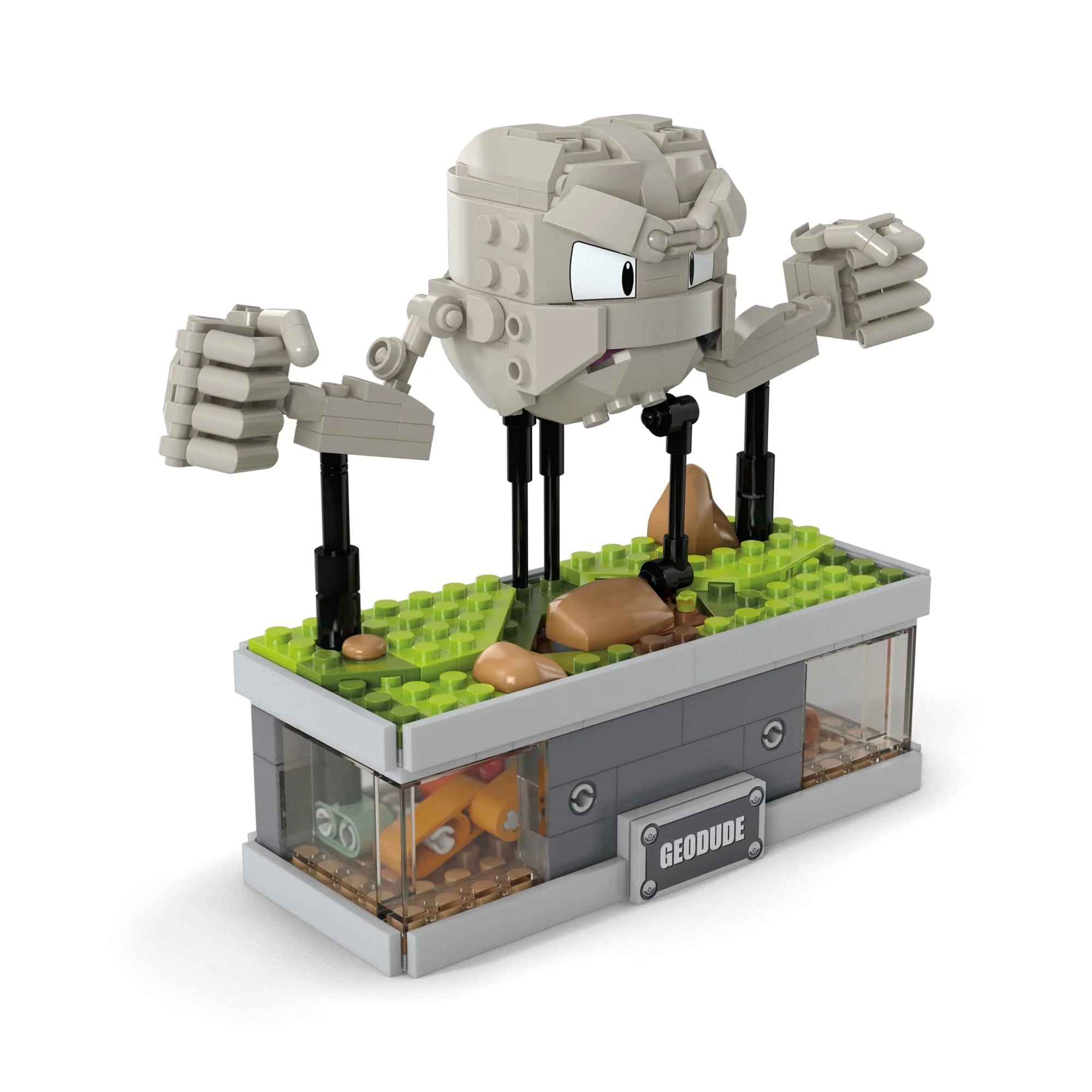 Mattel Creations MEGA Pokémon Mini Motion Geodude Building Set